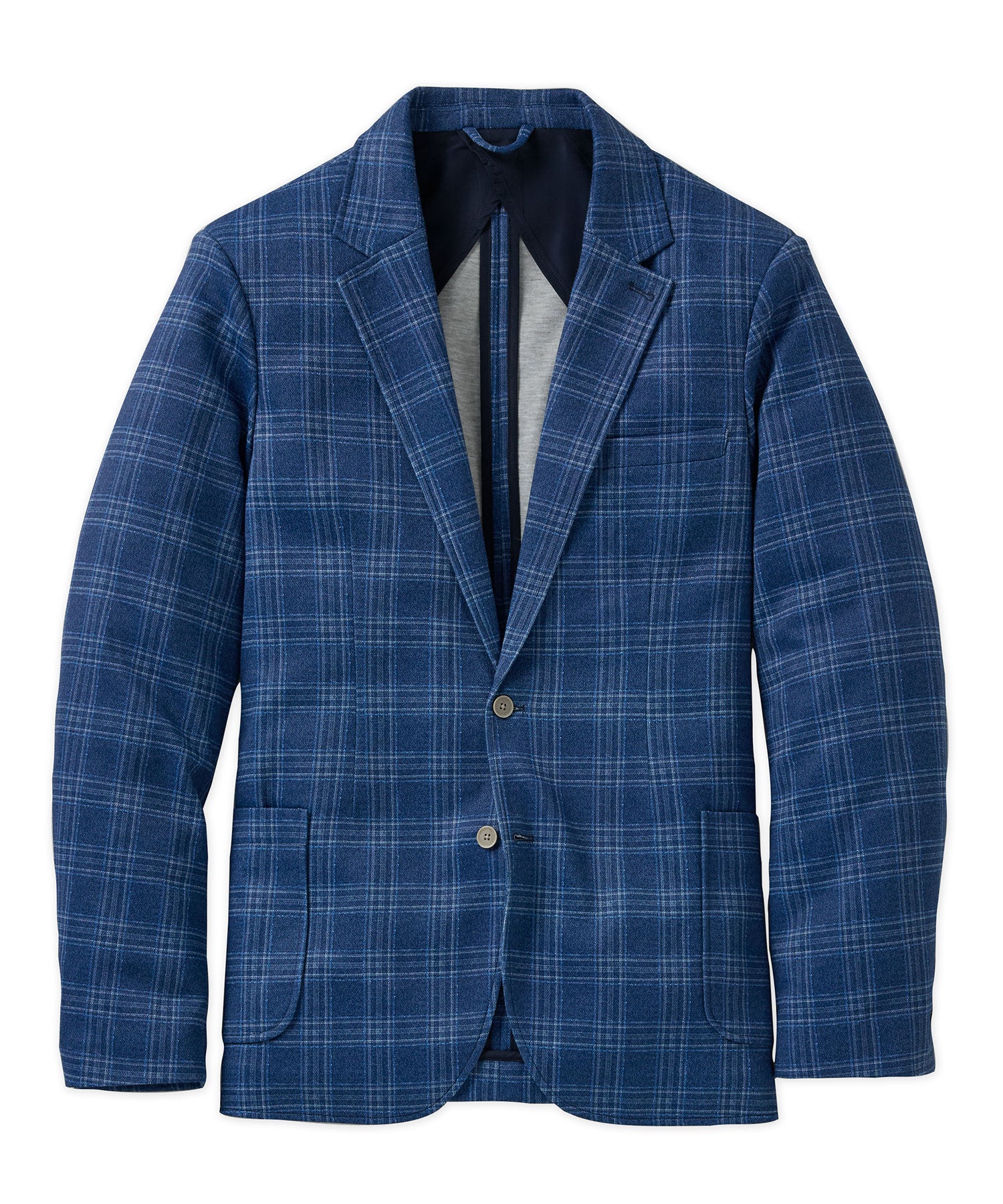 Westport Black Sonoma Two-Button Side-Vent Plaid Sport Coat - Image 4