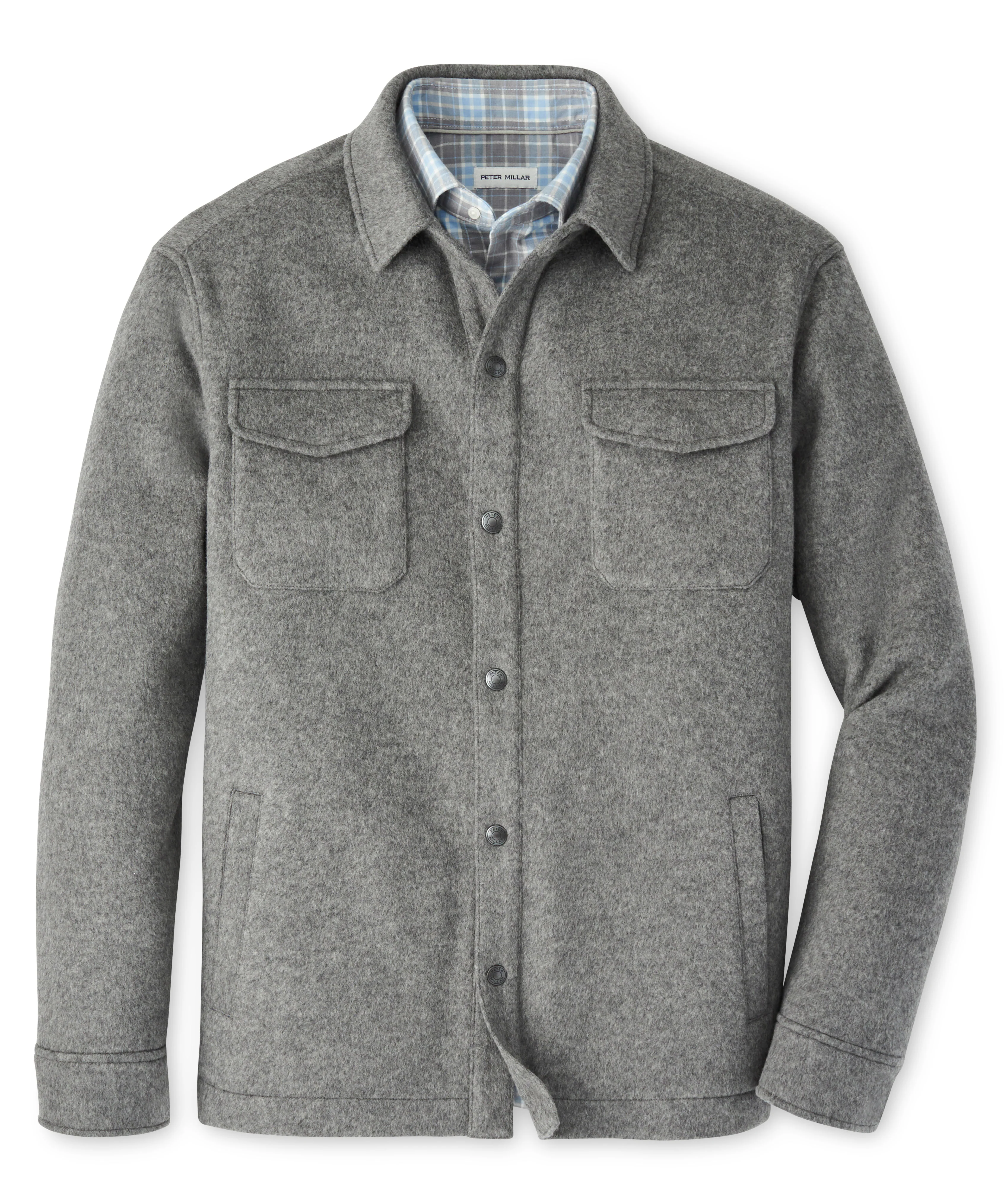 Peter Millar Crown Flex Merino Wool Shirt Jacket - Image 4