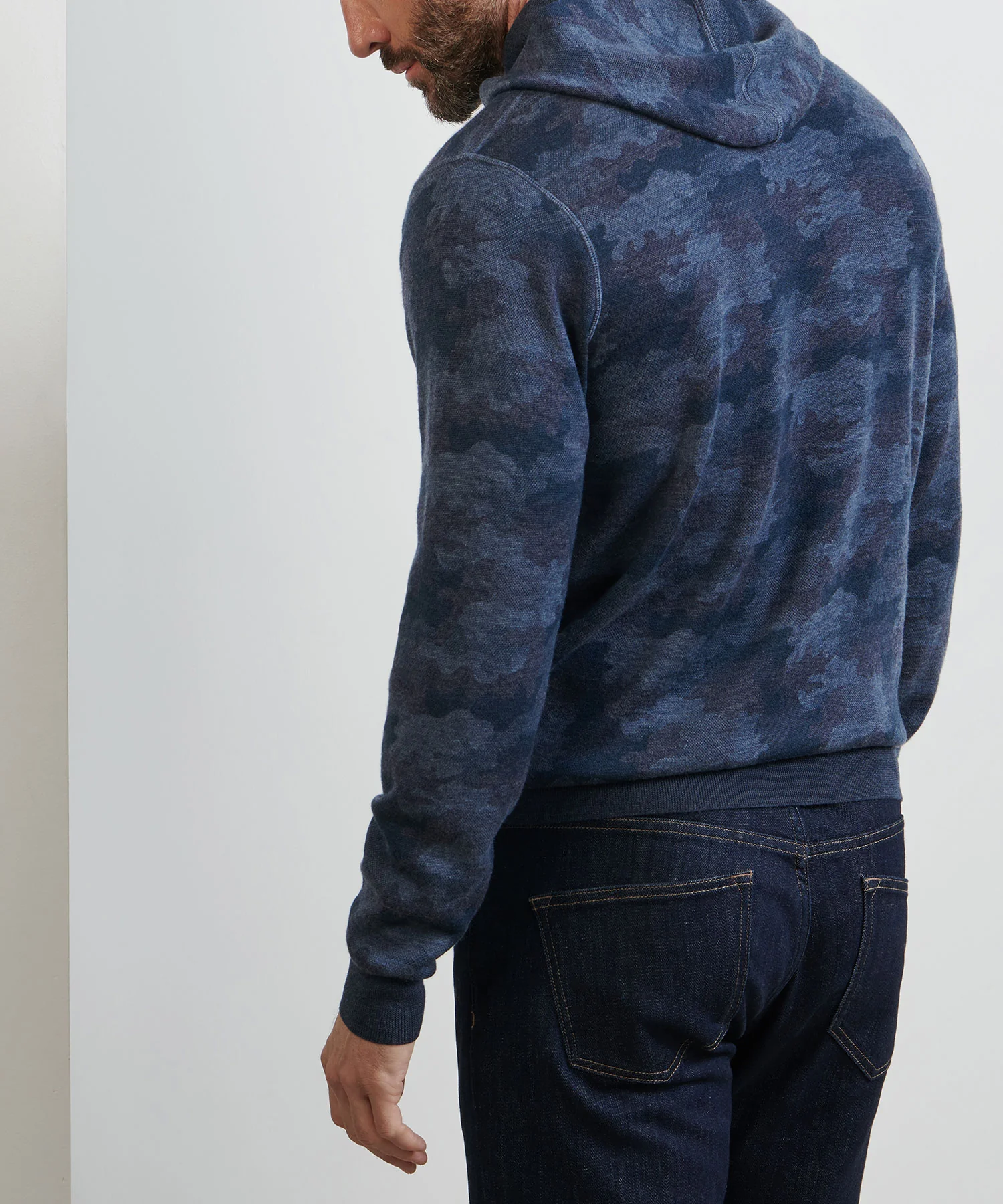 Peter Millar Long Sleeve Reversible Camo Popover Hoodie Pullover - Image 11