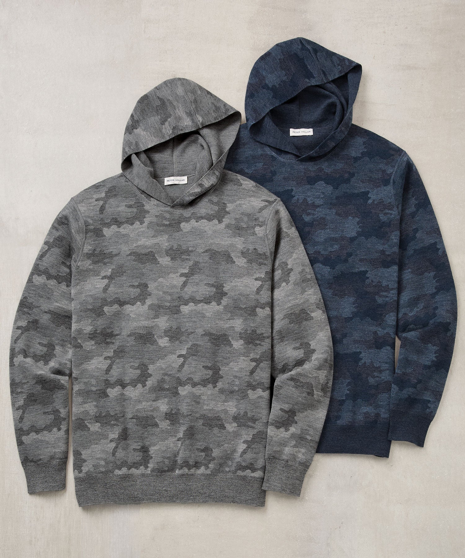 Peter Millar Long Sleeve Reversible Camo Popover Hoodie Pullover - Image 3