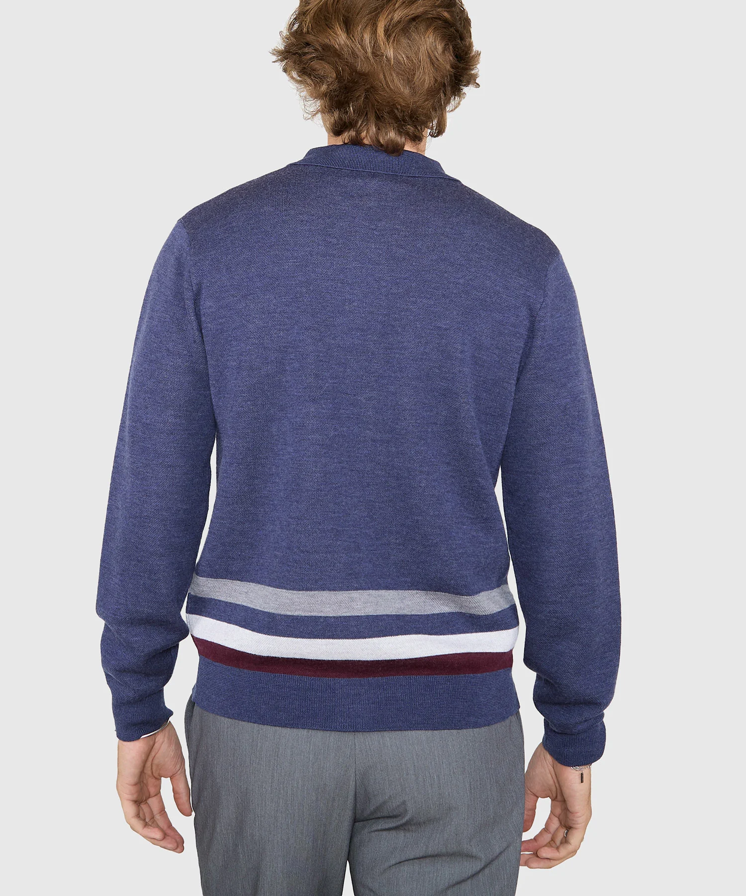 Westport Black Long Sleeve Havana Button Front Polo - Image 4