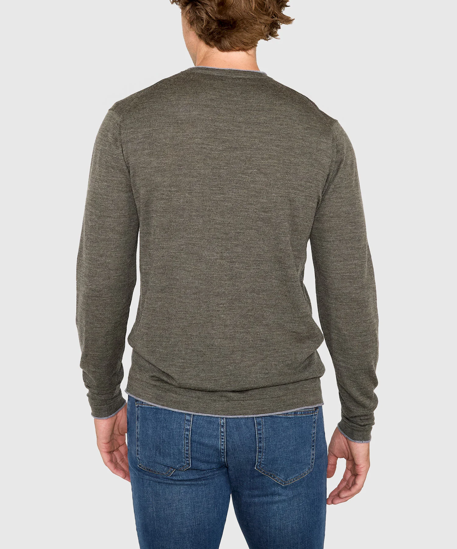 Westport Black Long Sleeve Westbrook Tipped Crew Pullover - Image 11