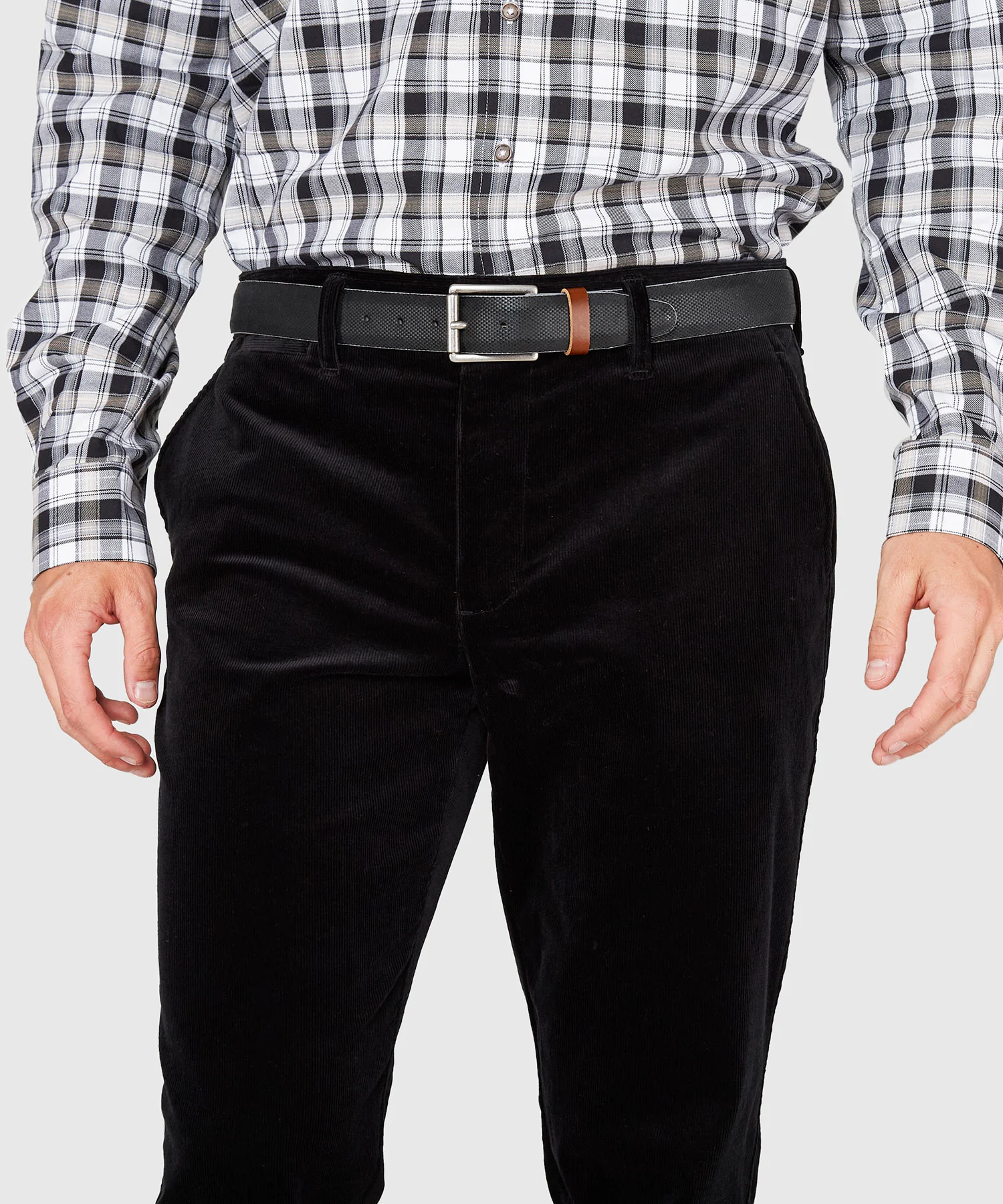 Westport Black Westfield Flat Front Corduroy Pant - Image 3