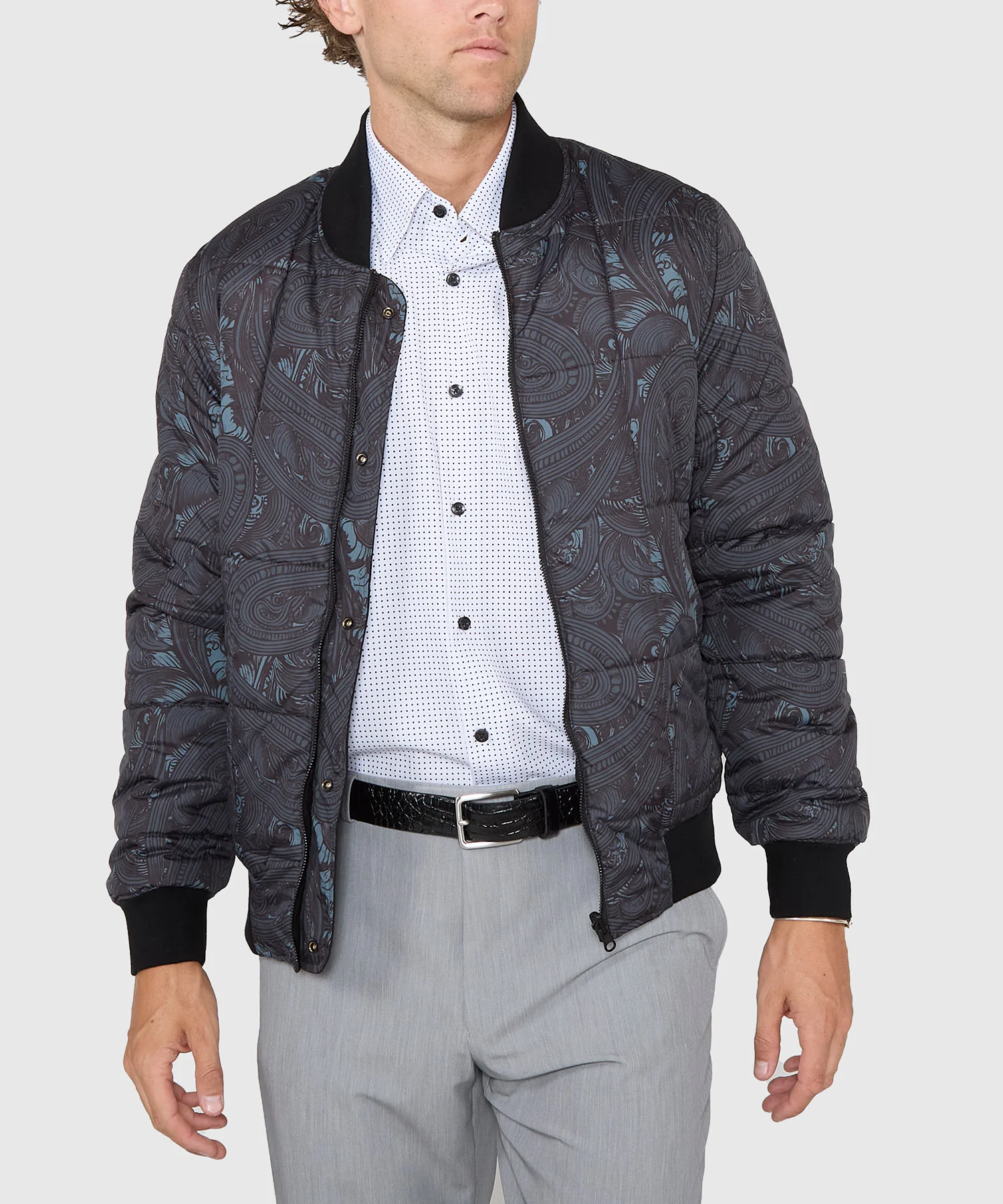 Westport Black Switch Reversible Wool Blouson Jacket - Image 11