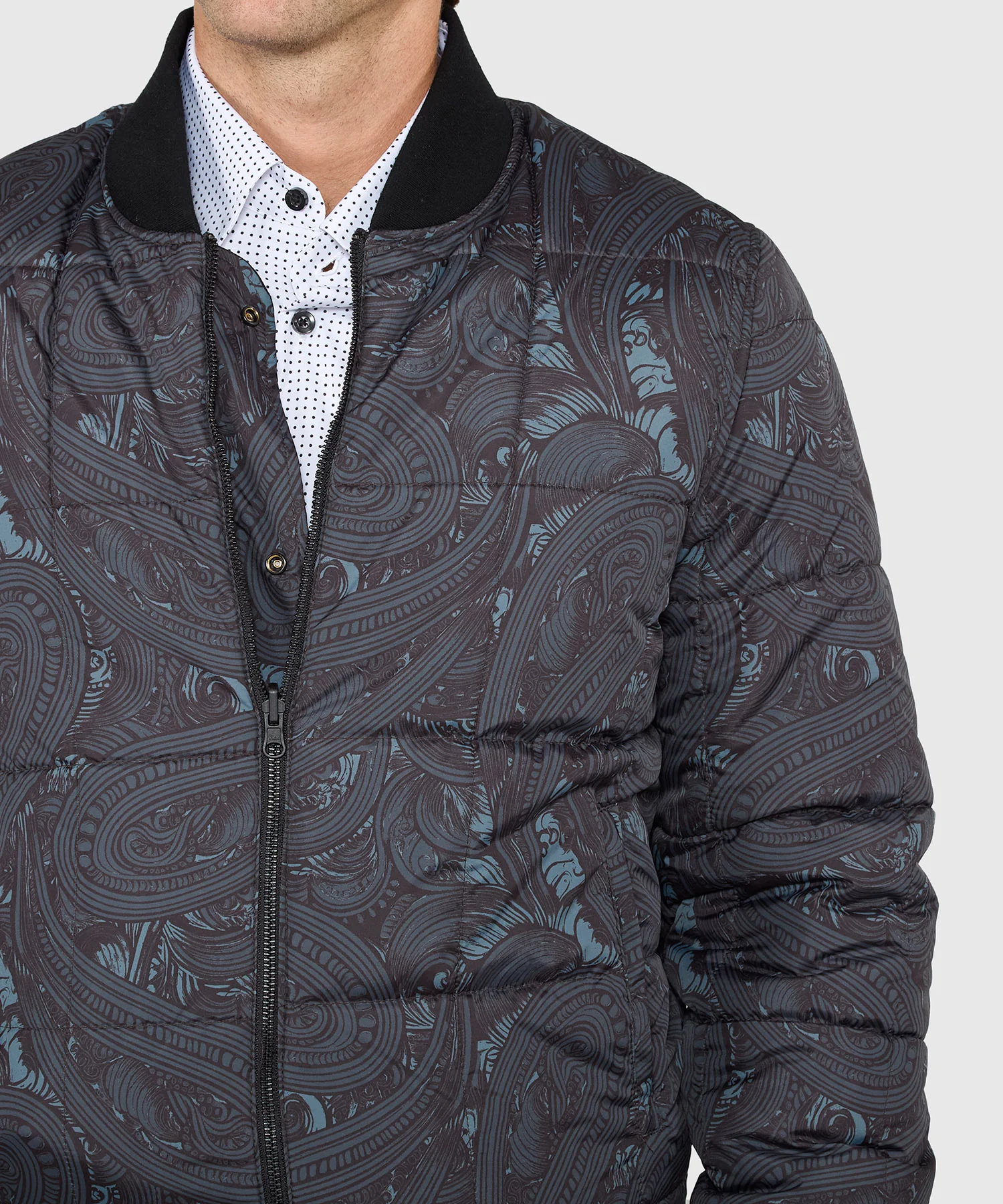 Westport Black Switch Reversible Wool Blouson Jacket - Image 13