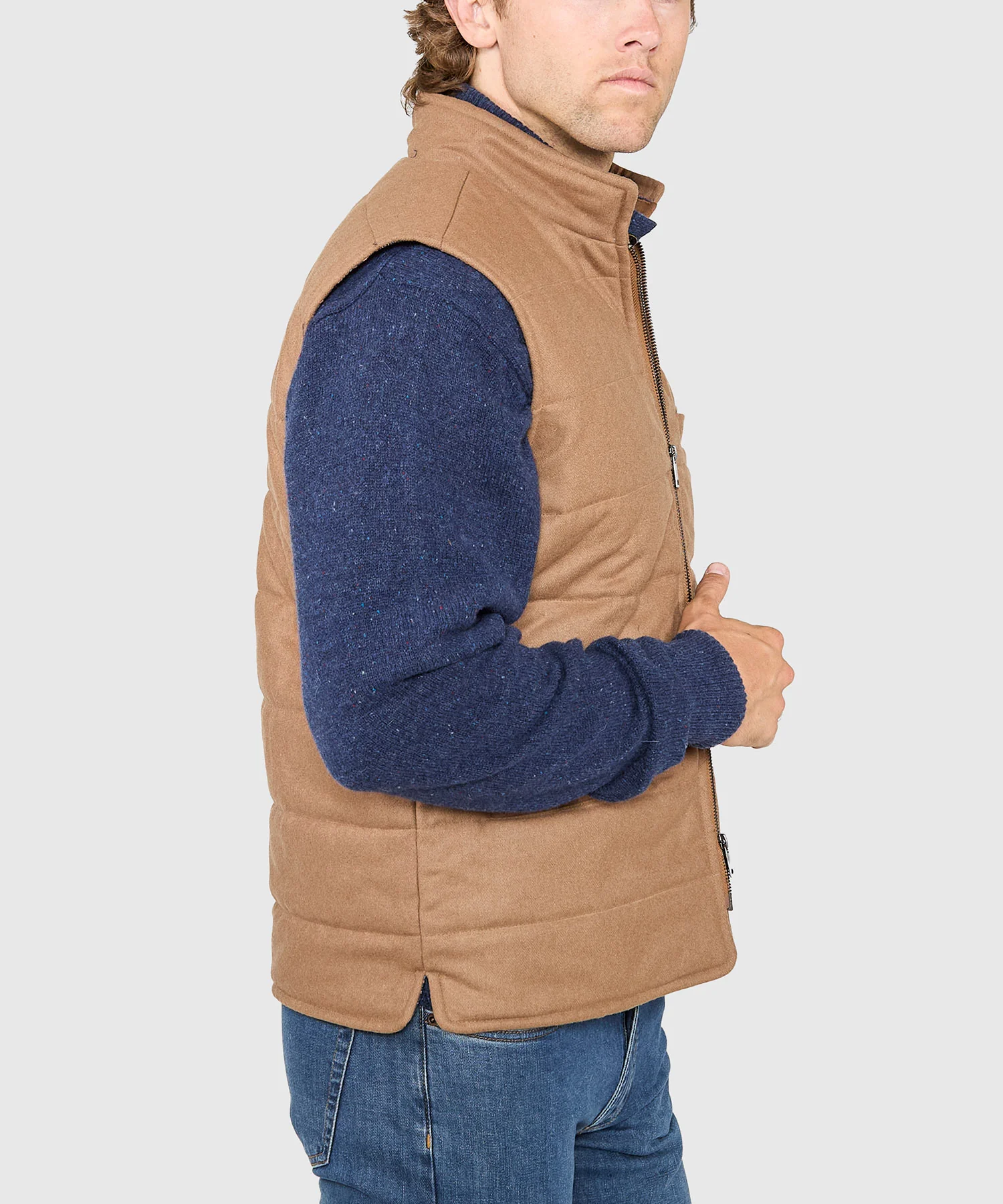 Westport Black Wool Blend Commuter Vest - Image 4