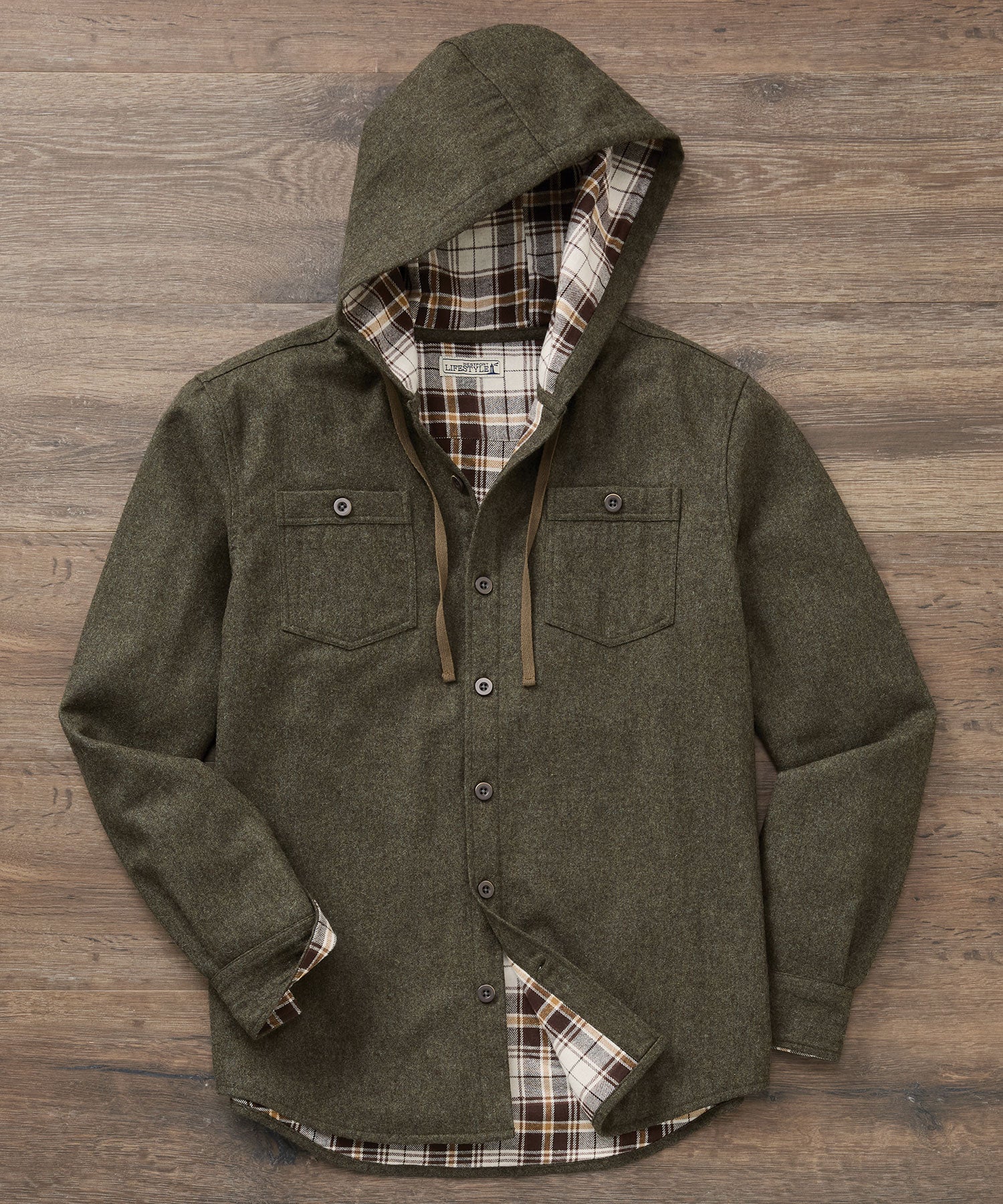 Westport Lifestyle Firepit Hooded Shirt Jacket - Image 2