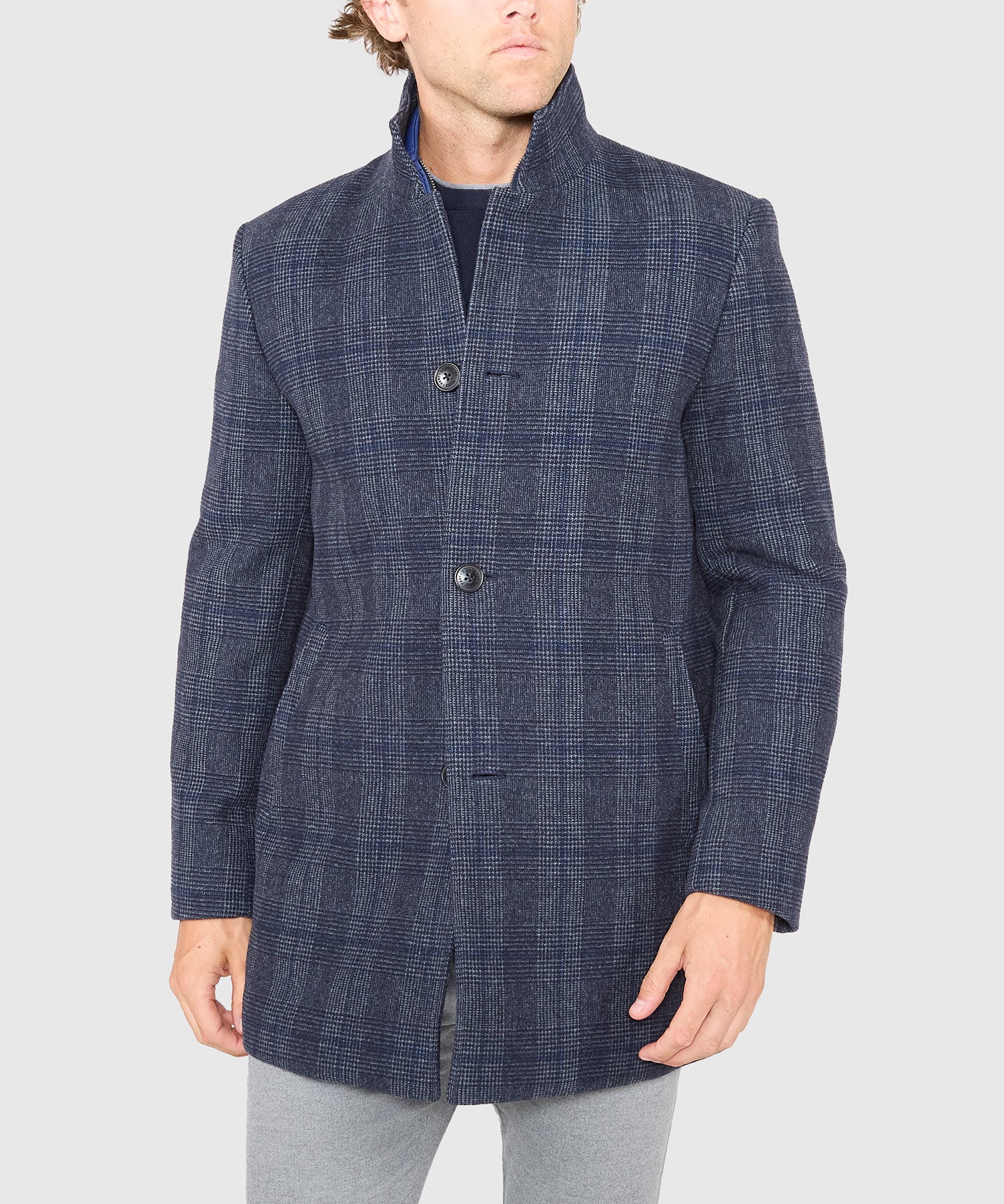 Hart Schaffner Marx Removable Bib Plaid Wool Jacket - Image 3