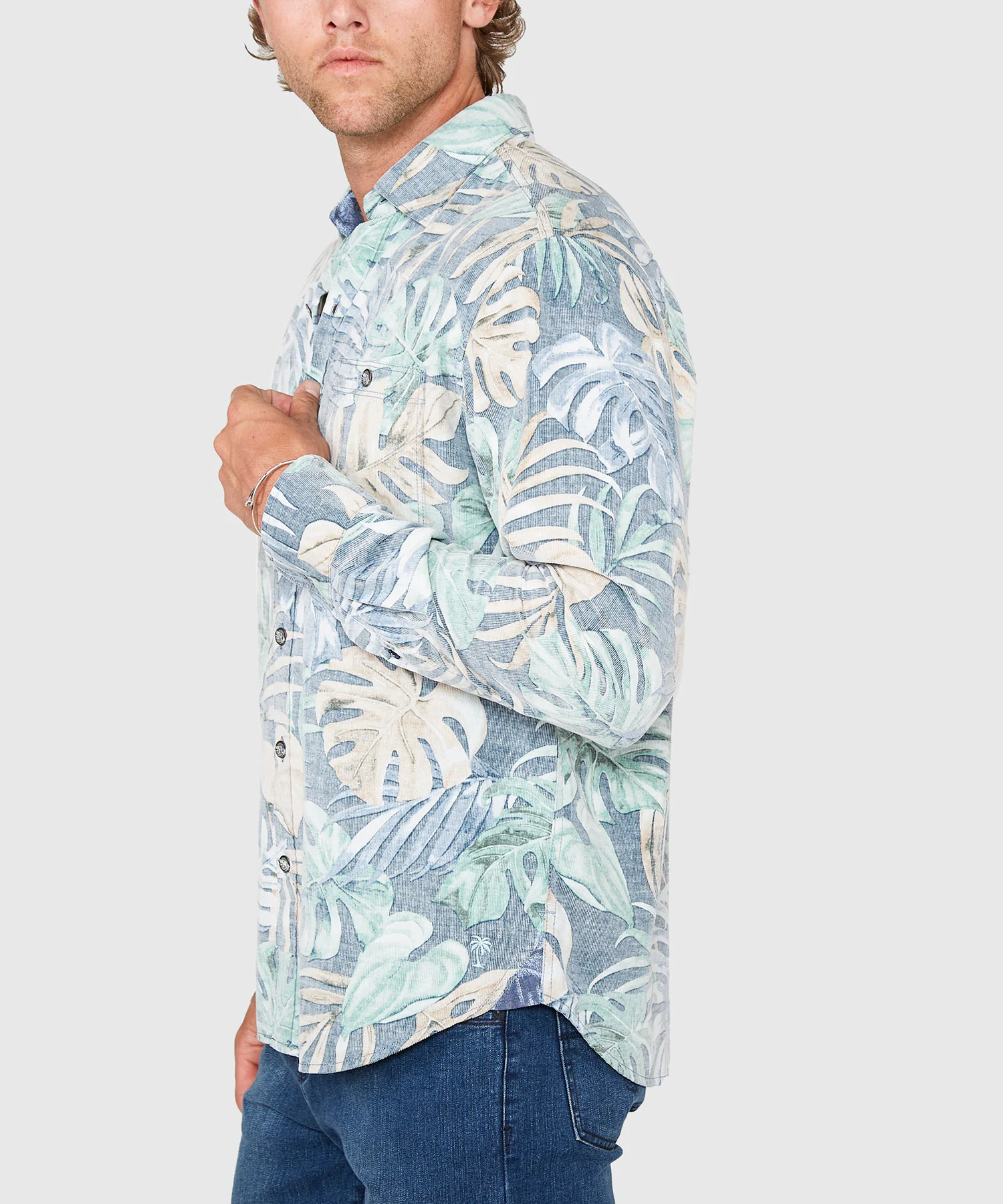 Tommy Bahama Long Sleeve Coastline Cord Jungle Fade Sport Shirt - Image 5
