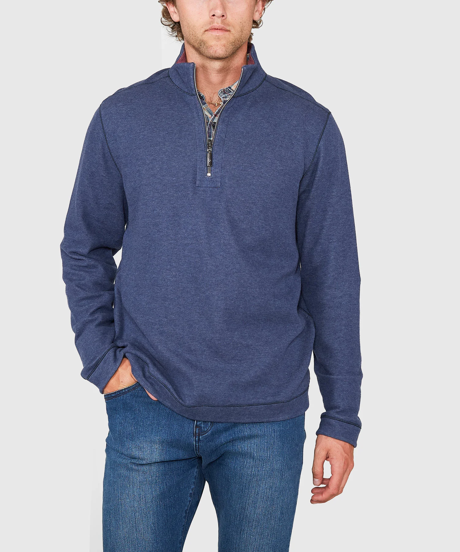Tommy Bahama Long Sleeve Flipview Reversible Half-Zip Pullover - Image 11