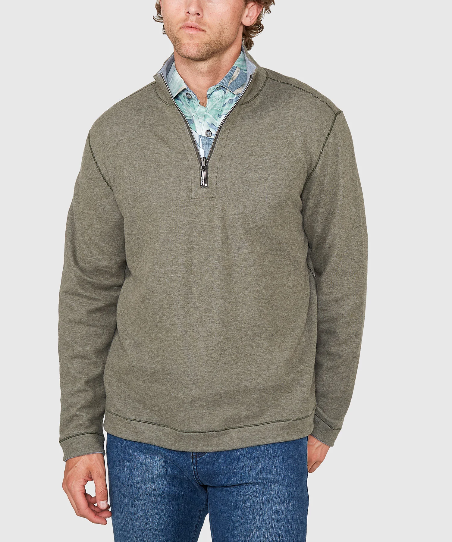 Tommy Bahama Long Sleeve Flipview Reversible Half-Zip Pullover - Image 22