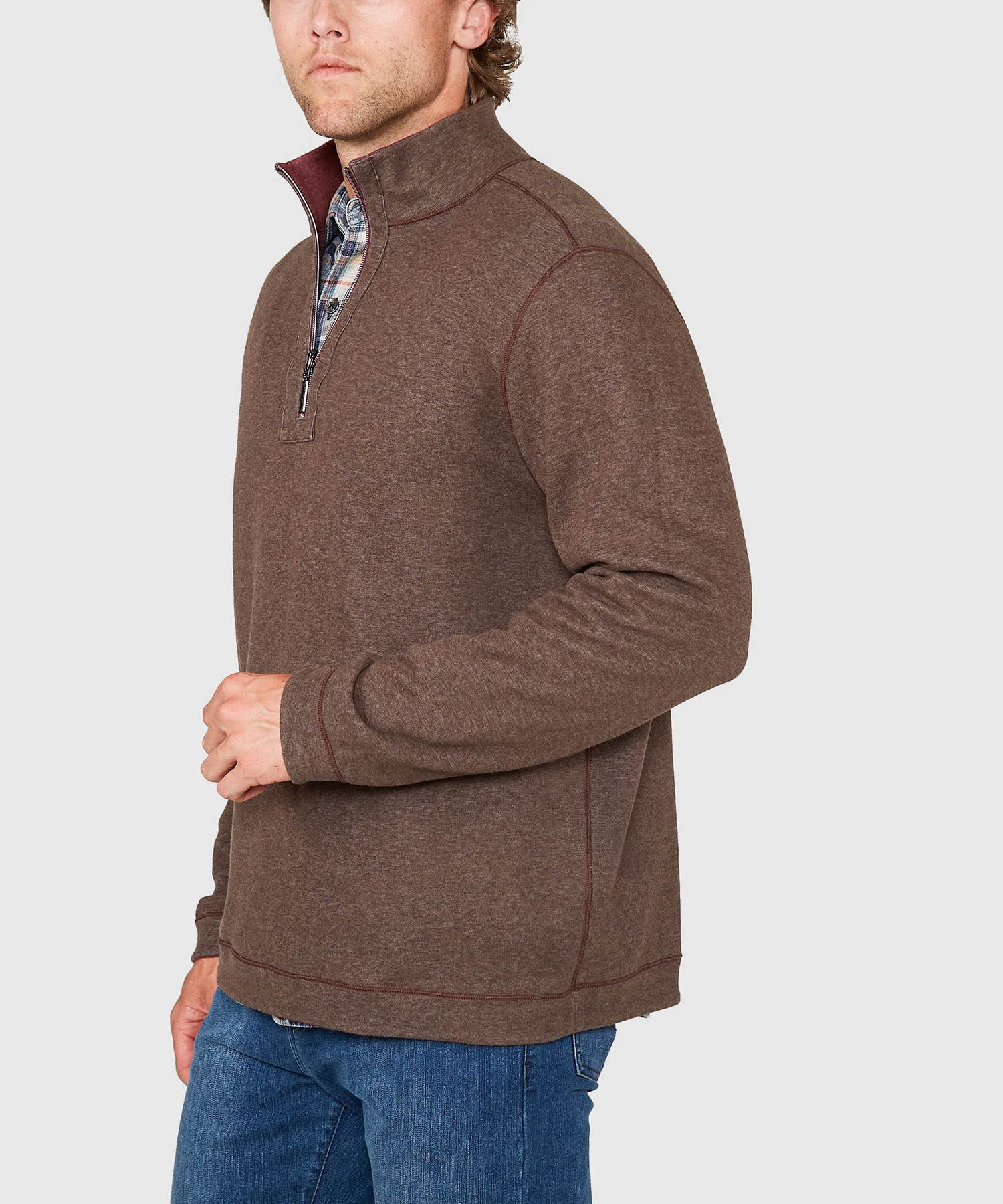 Tommy Bahama Long Sleeve Flipview Reversible Half-Zip Pullover - Image 30