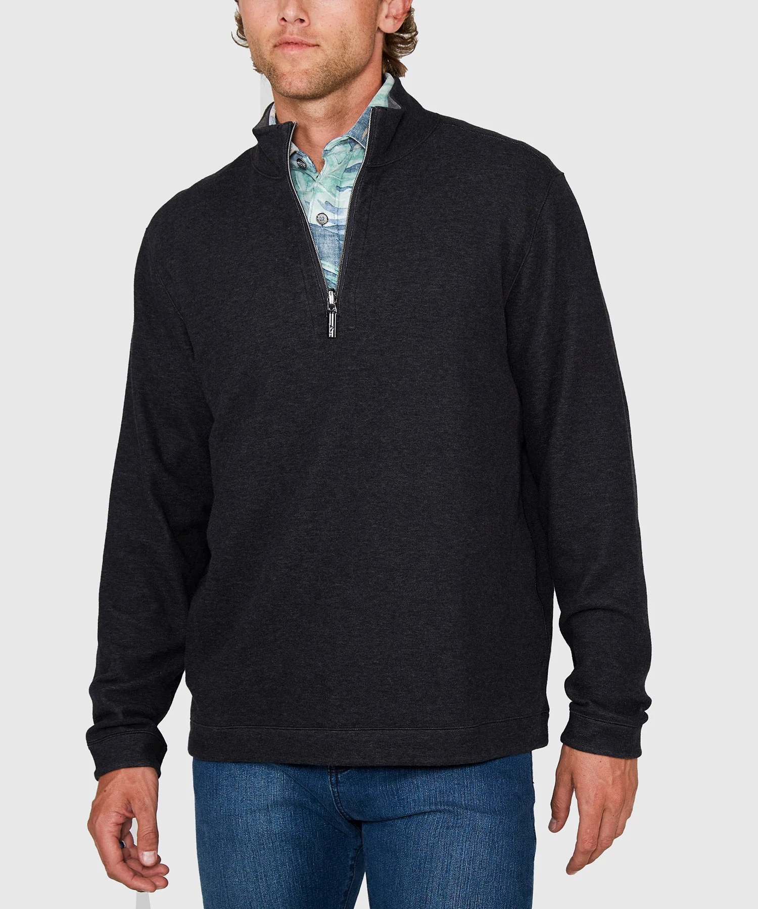 Tommy Bahama Long Sleeve Flipview Reversible Half-Zip Pullover - Image 6