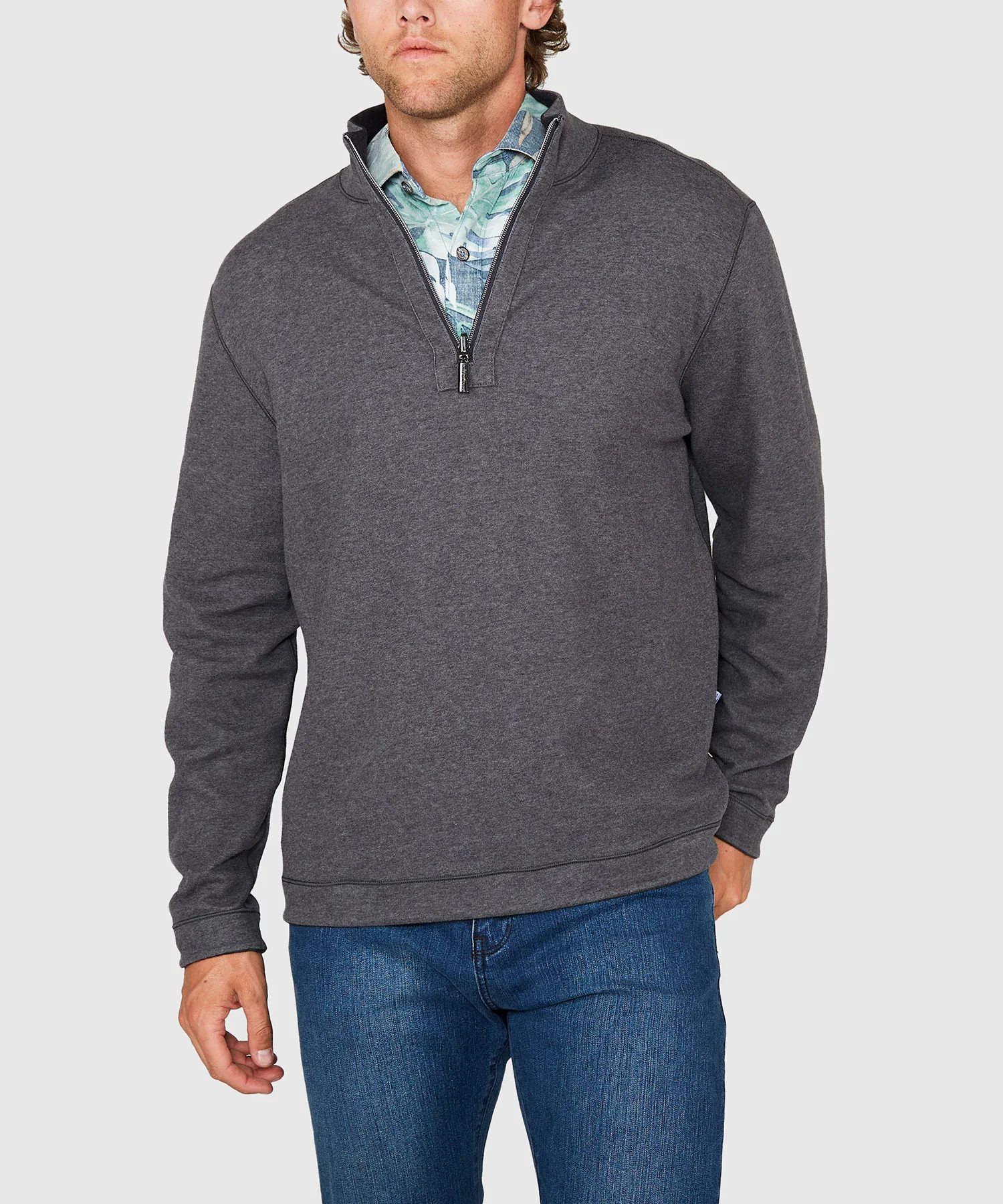 Tommy Bahama Long Sleeve Flipview Reversible Half-Zip Pullover - Image 8