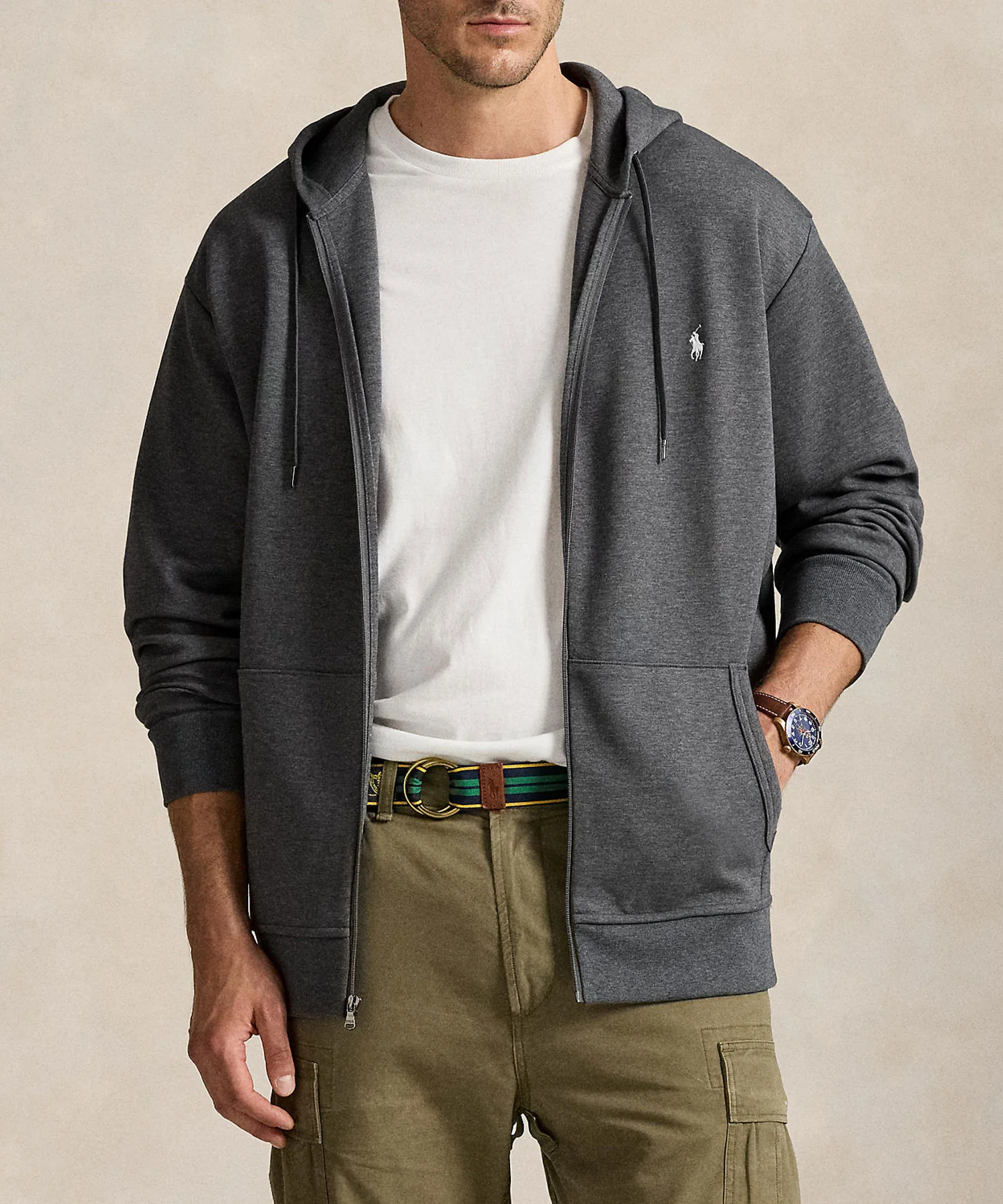 Polo Ralph Lauren Double Knit Full Zip Hoodie - Image 12