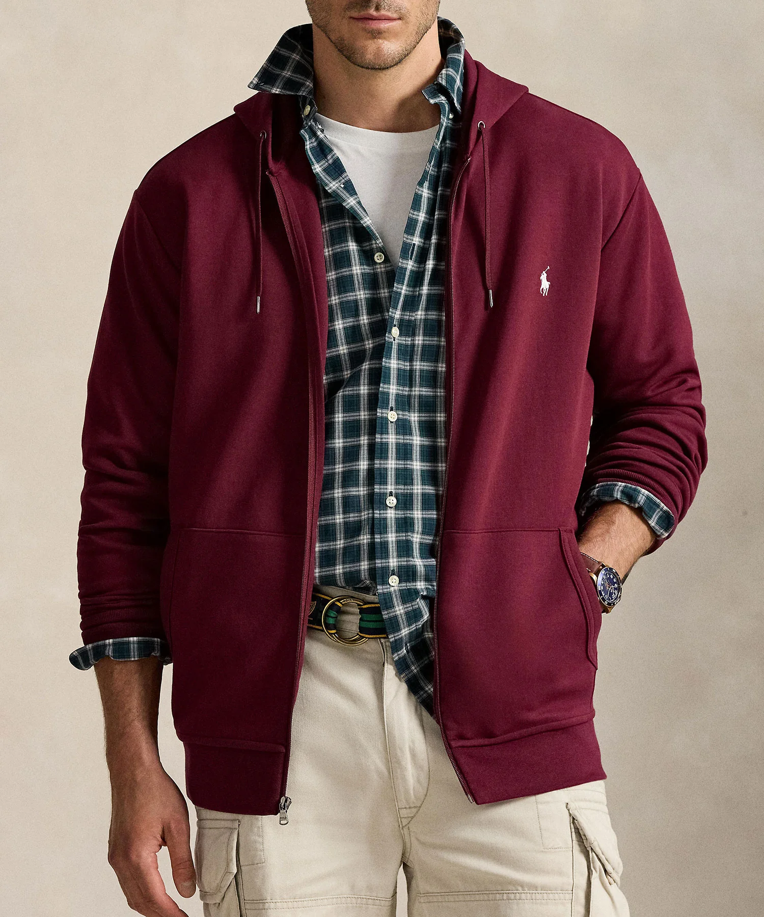 Polo Ralph Lauren Double Knit Full Zip Hoodie - Image 3