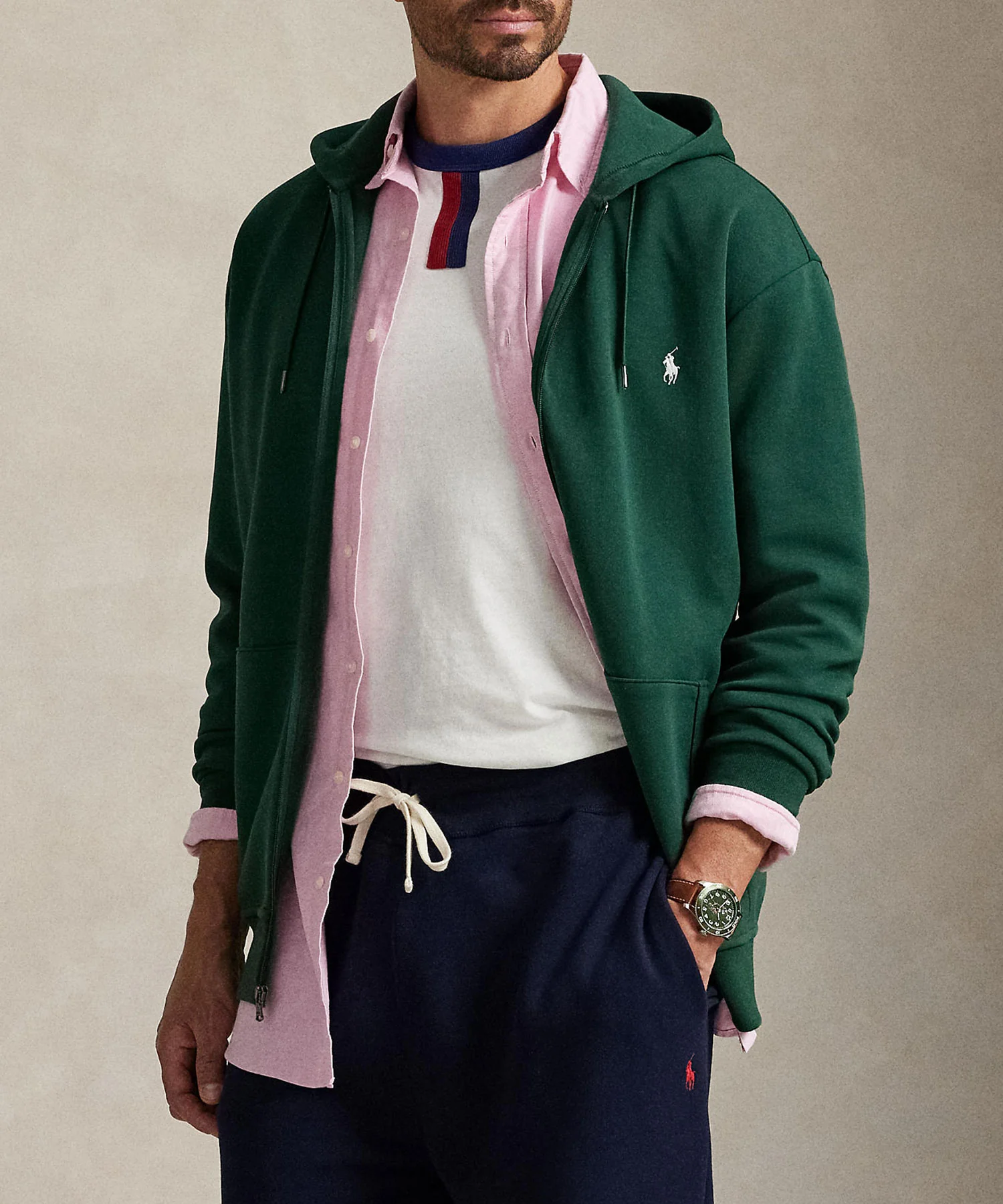 Polo Ralph Lauren Double Knit Full Zip Hoodie - Image 7