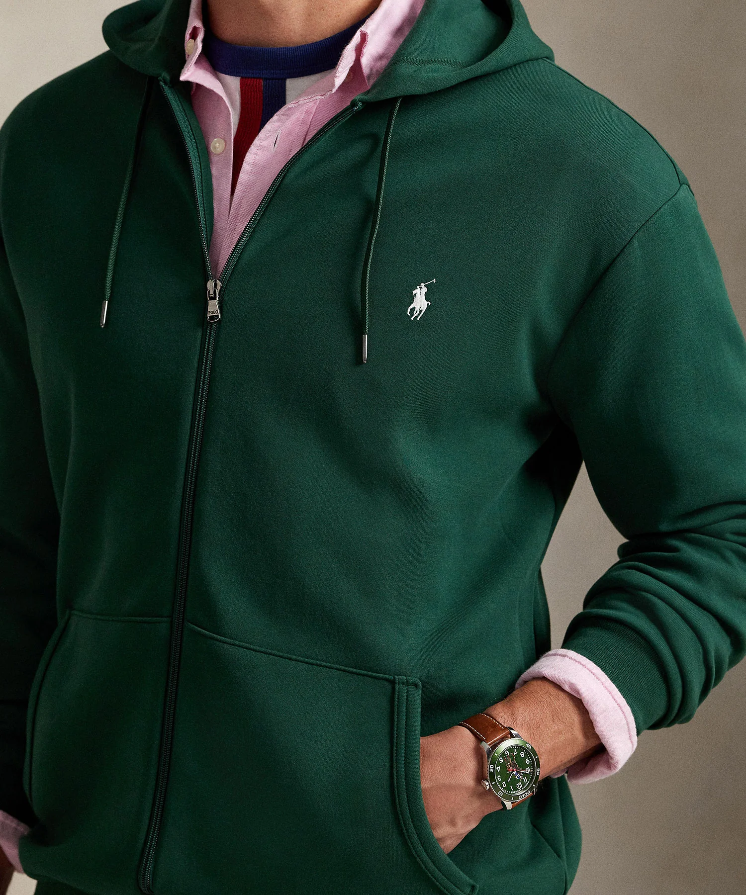 Polo Ralph Lauren Double Knit Full Zip Hoodie - Image 9