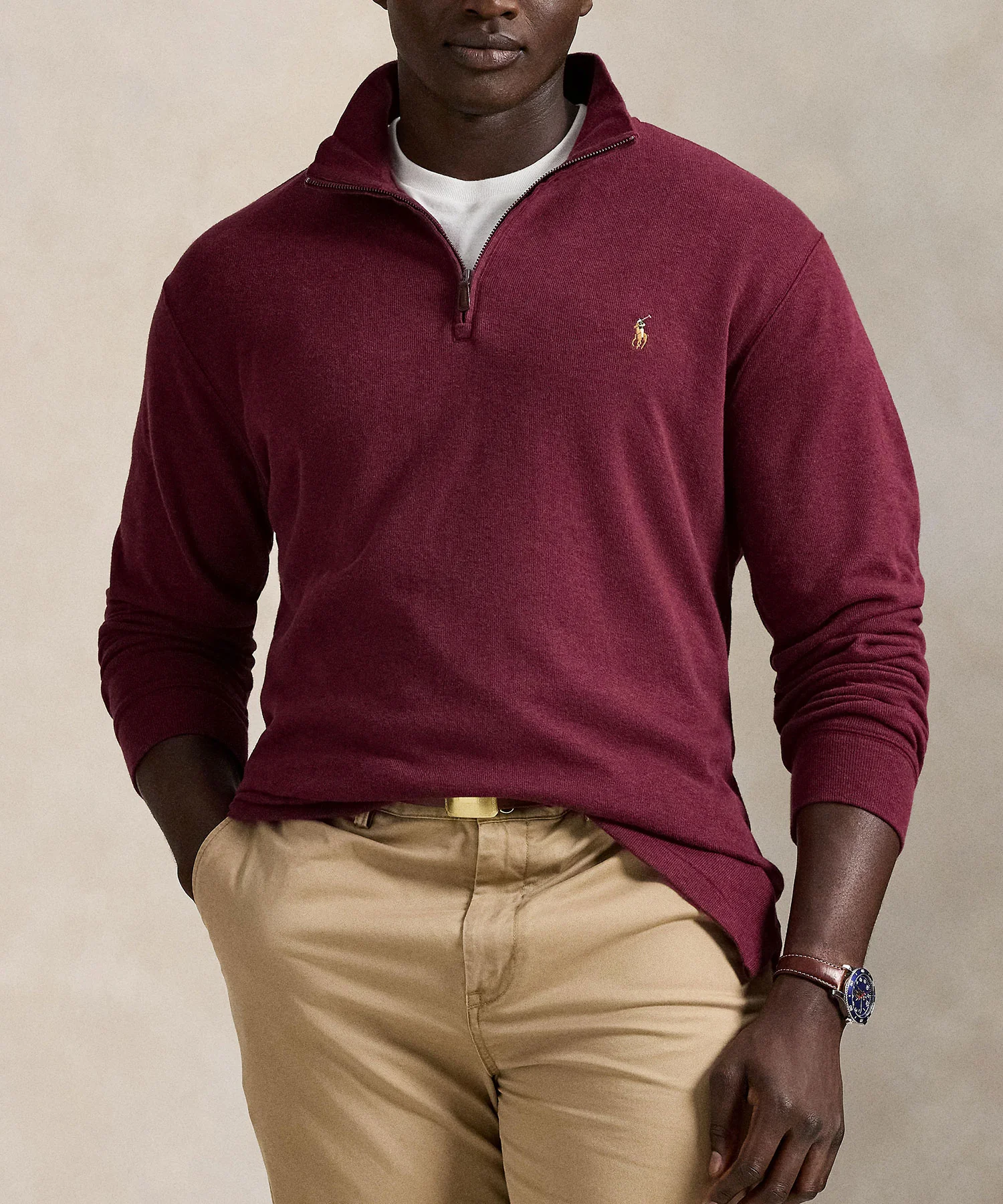 Polo Ralph Lauren Long Sleeve Estate Rib Half-Zip Sweater - Image 12