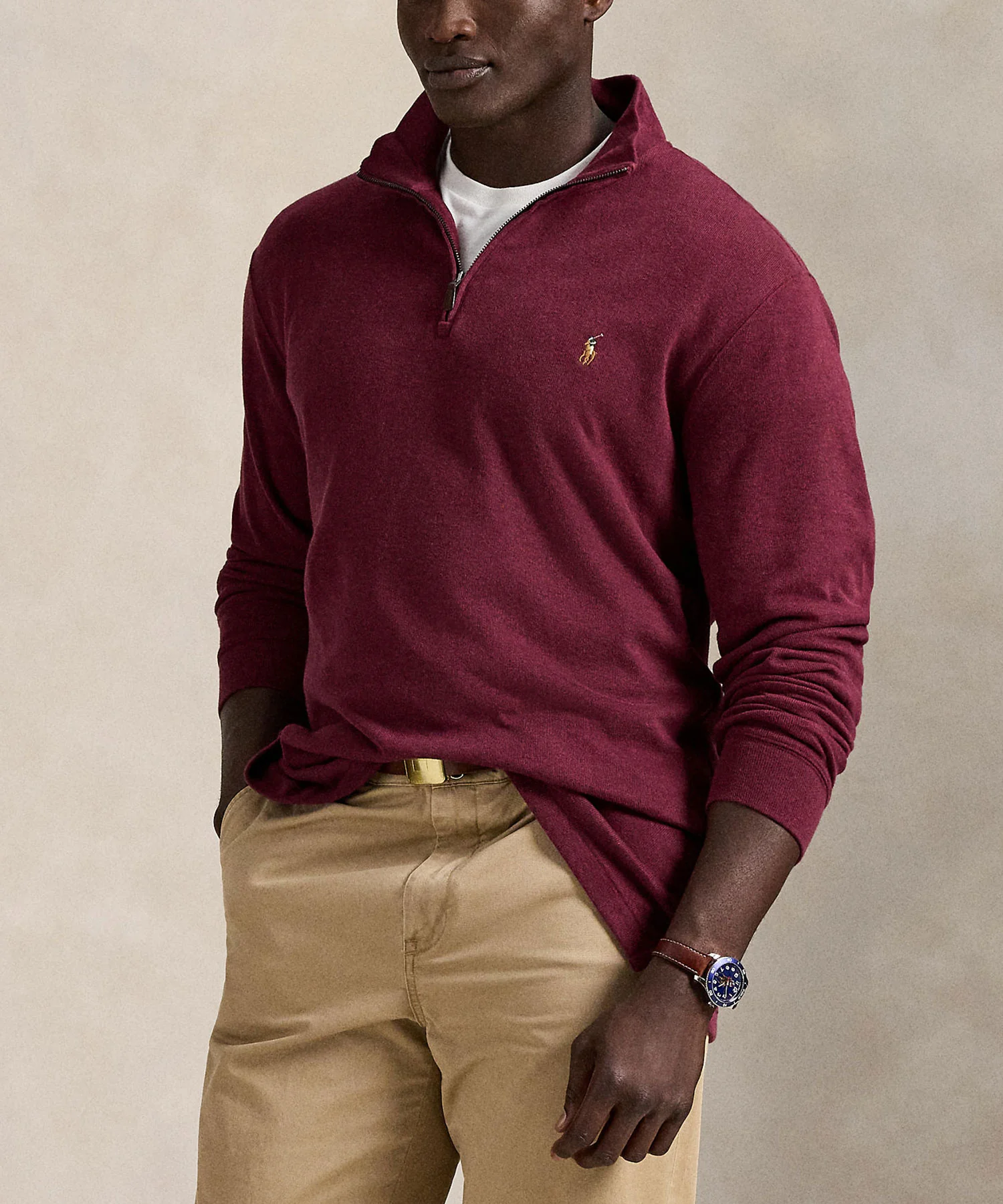 Polo Ralph Lauren Long Sleeve Estate Rib Half-Zip Sweater - Image 13