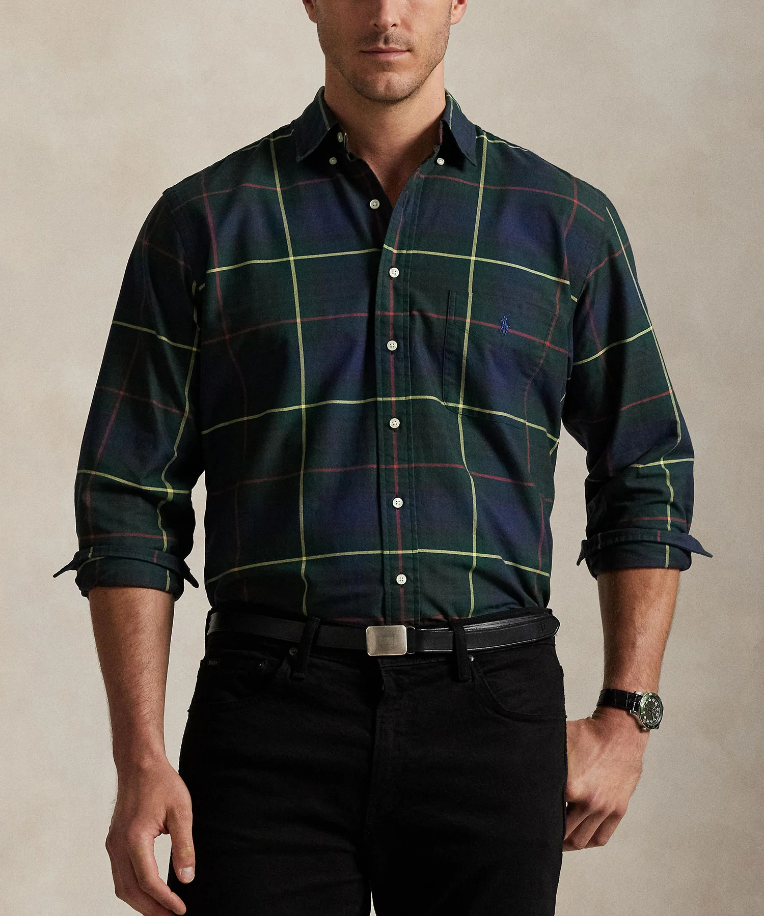 Polo Ralph Lauren Long Sleeve Tartan Oxford Sport Shirt - Image 9