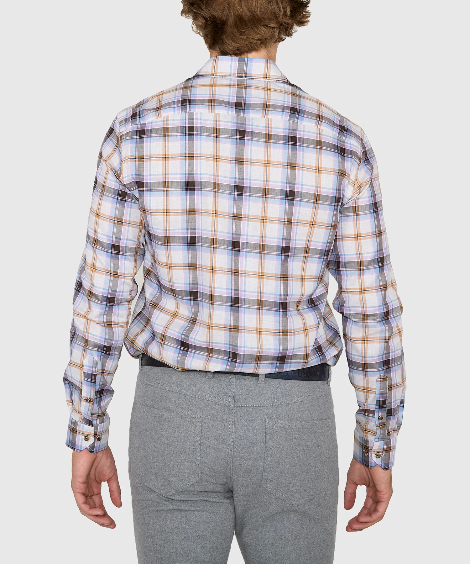 Westport Black Long Sleeve Button Under Spread Collar Sport Shirt - Image 5