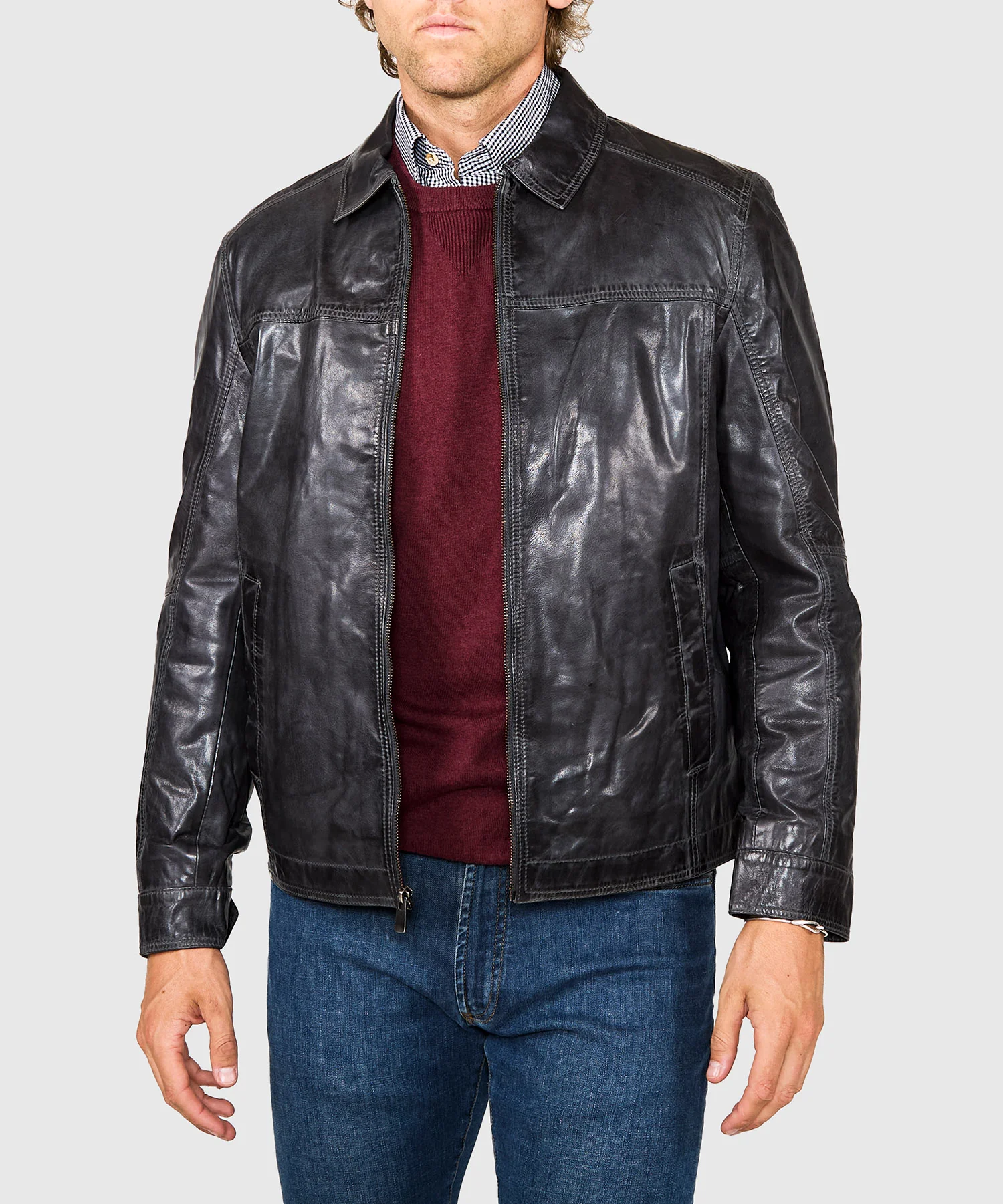 Westport Black Premium Leather Jacket - Image 6