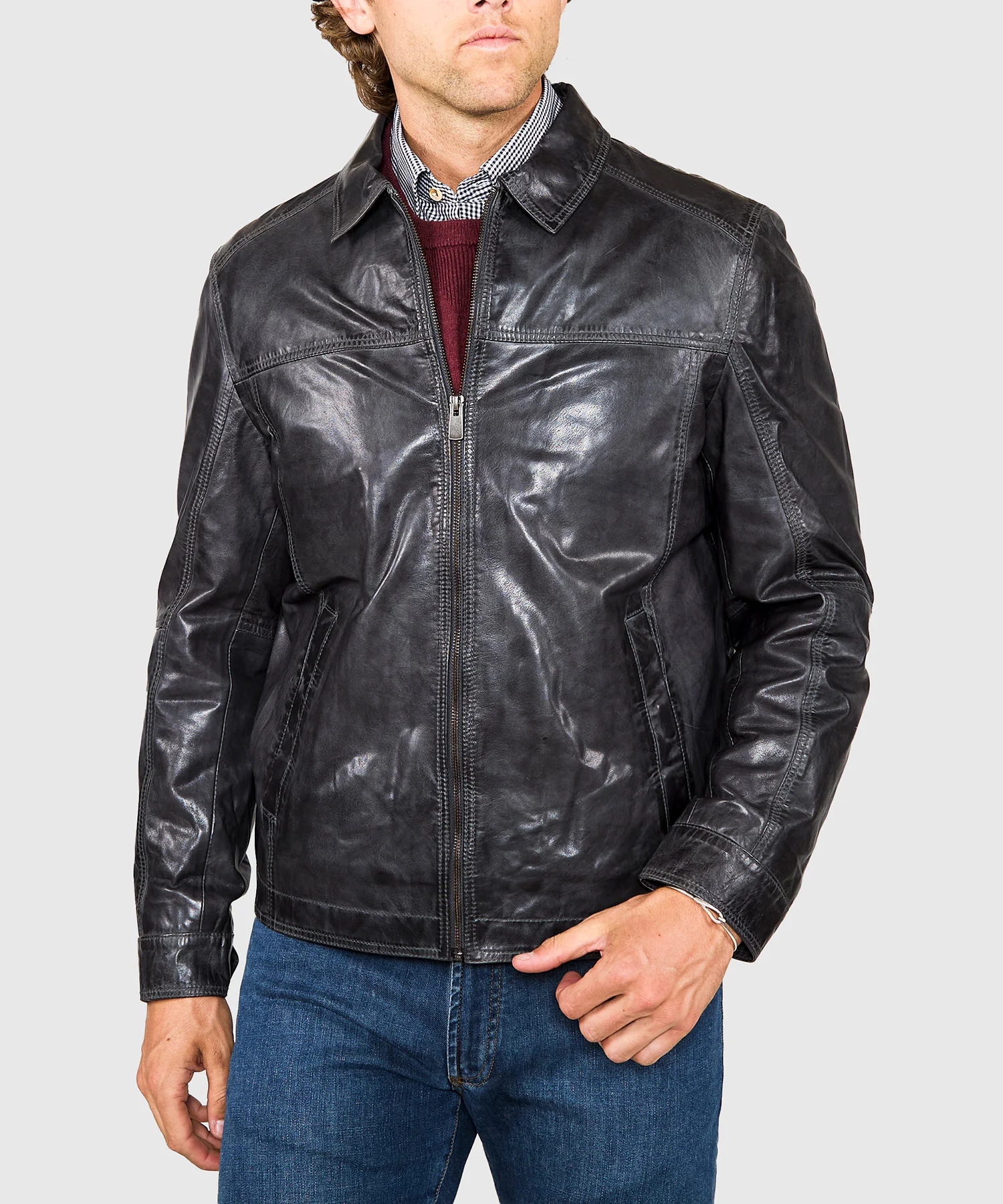 Westport Black Premium Leather Jacket - Image 7