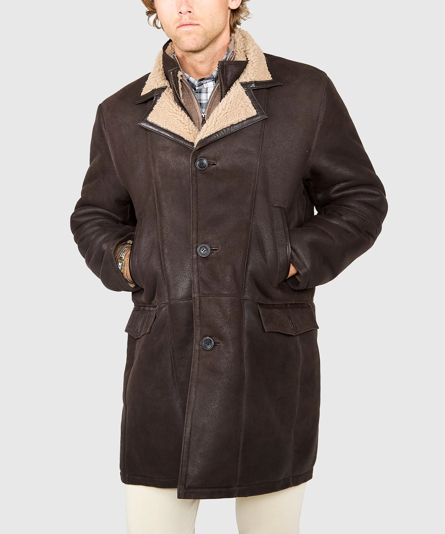 Westport Black Redding Shearling Coat - Image 4