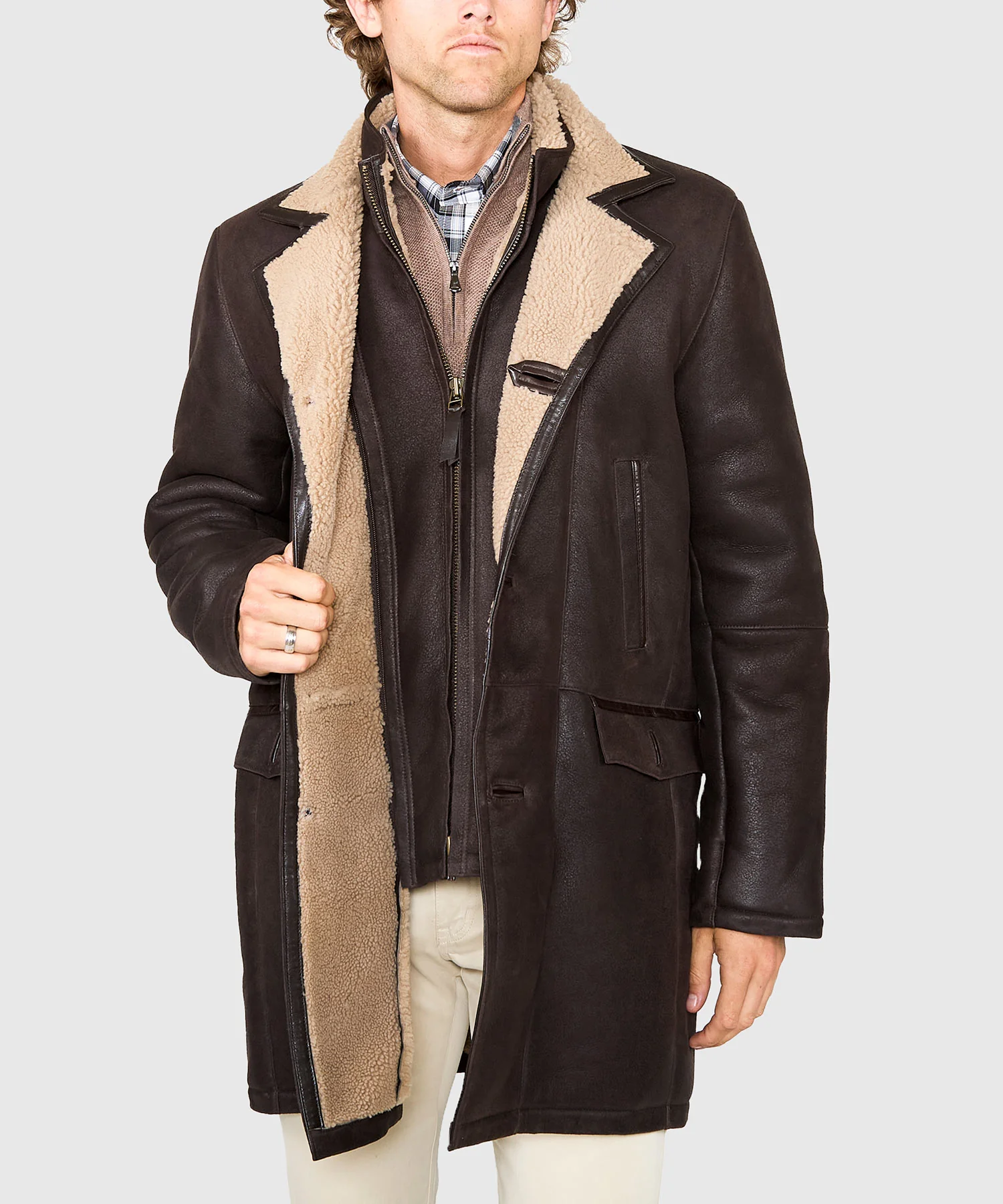 Westport Black Redding Shearling Coat - Image 5