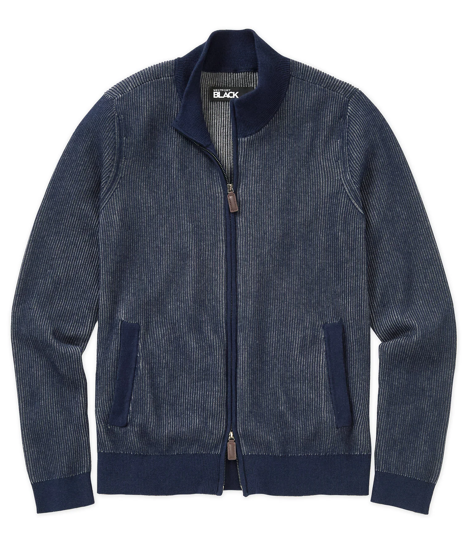 Westport Black Zip Front Cardigan