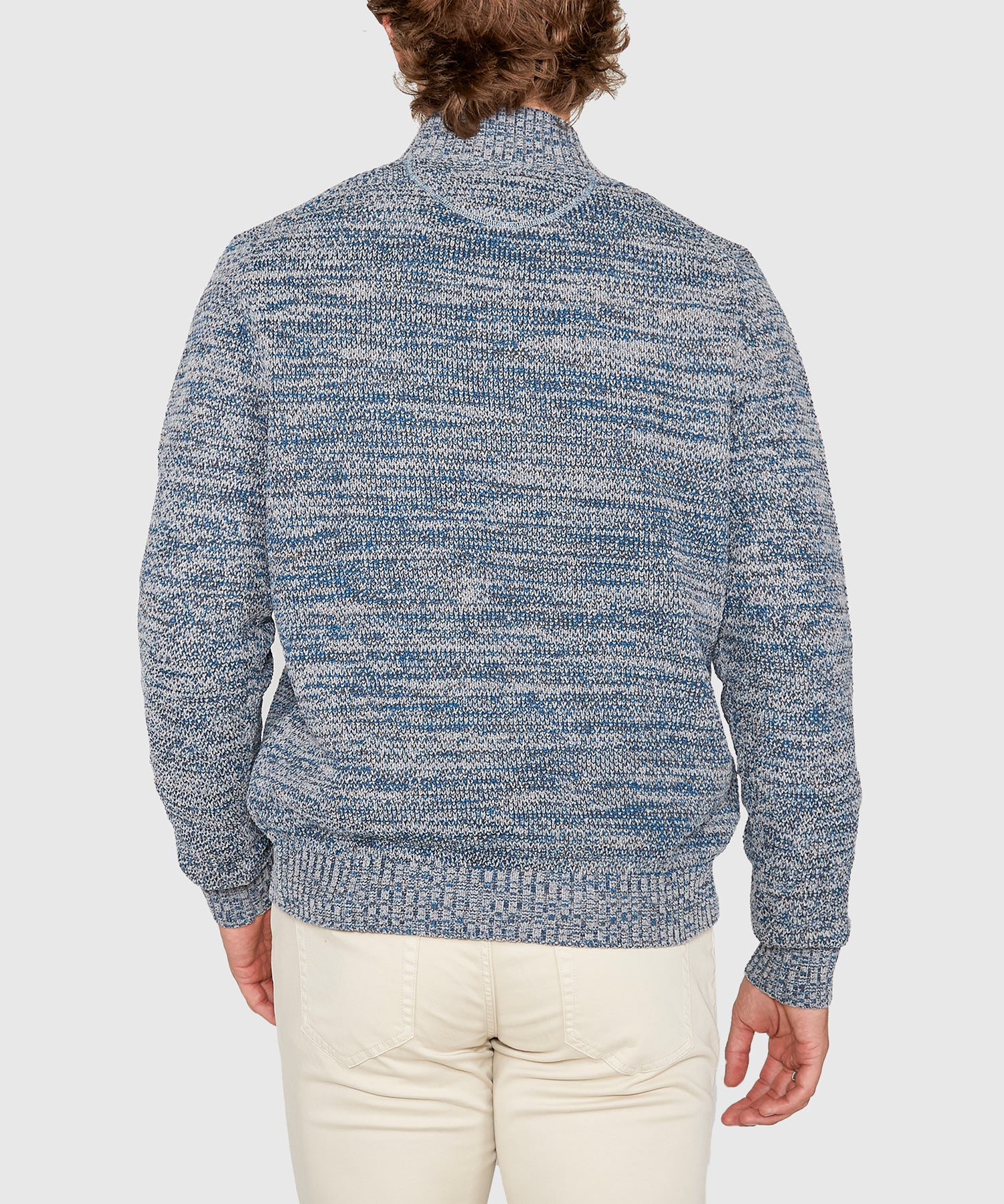 Westport Black Chenille Button Mock Sweater - Image 14