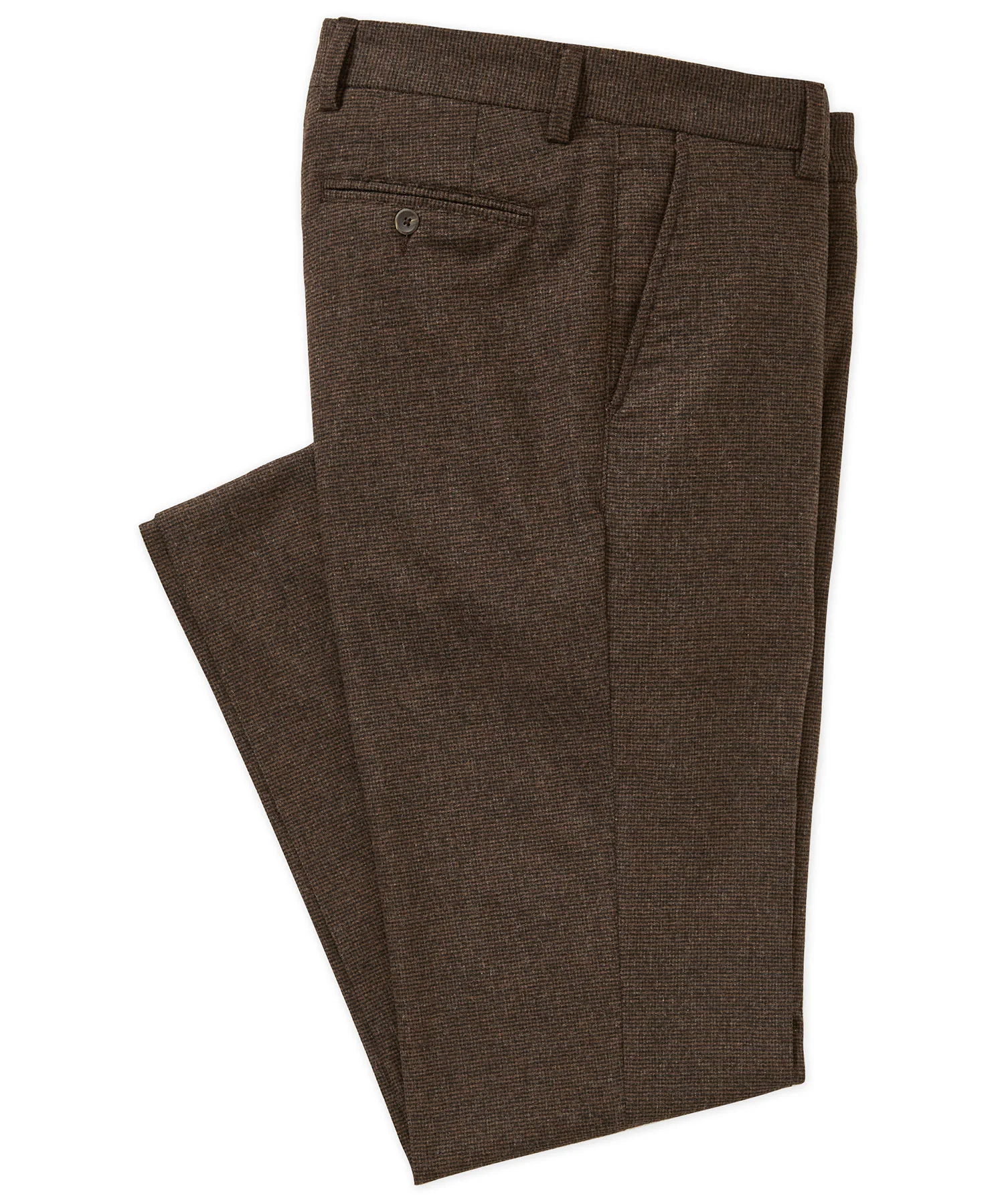 Westport Black Flat Front Houndstooth Pant