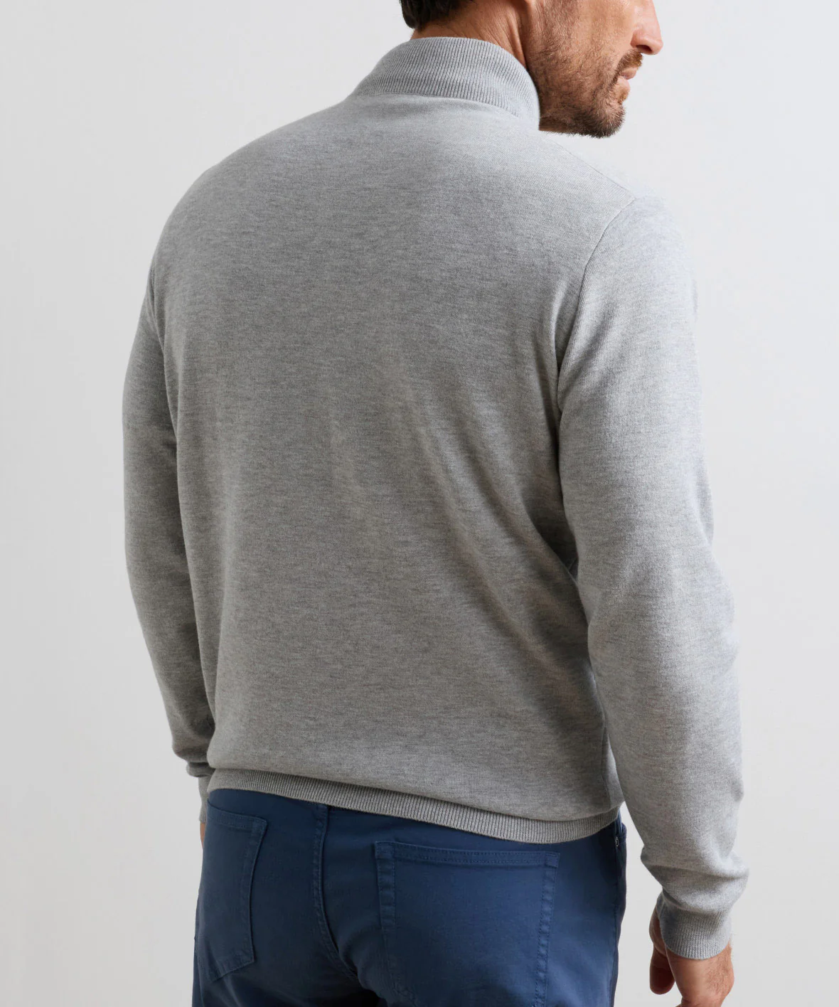 Peter Millar Coolspun Lite Cotton Quarter-Zip Sweater - Image 4
