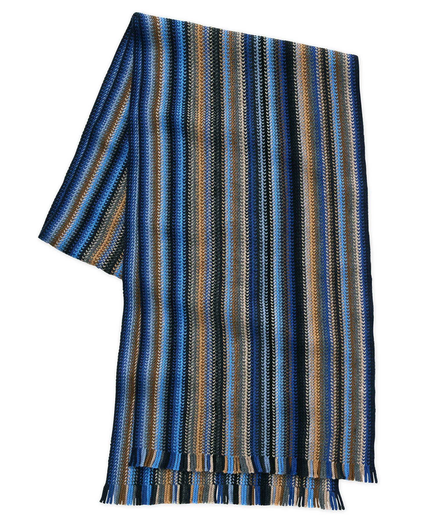 Westport Black Multi Color Knit Scarf