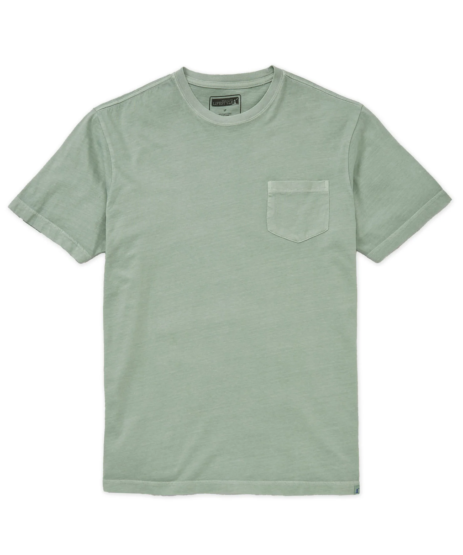 Westport Lifestyle Short Sleeve Sunwashed Crew Neck Pocket T-Shirt