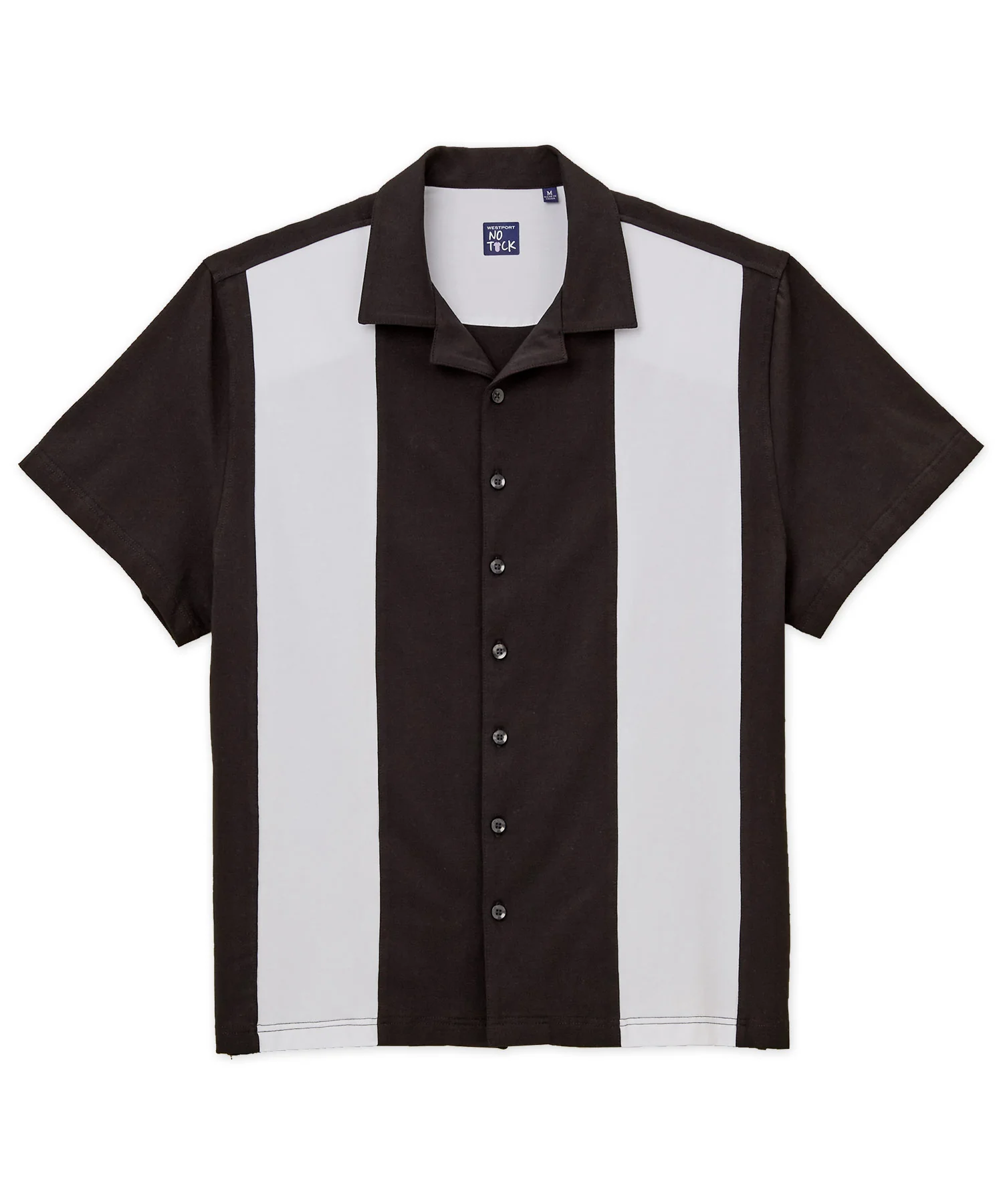 Westport No-Tuck Short Sleeve Cotton Performance Stretch Retro Knit Shirt