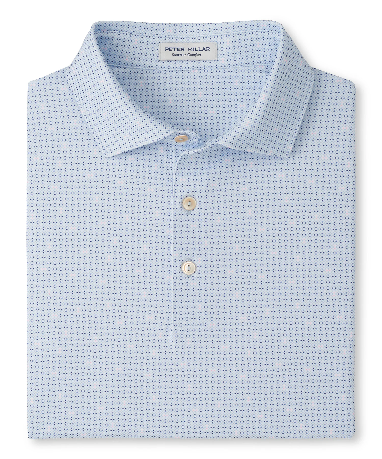 Peter Millar Ash Grove Print Short Sleeve Performance Polo