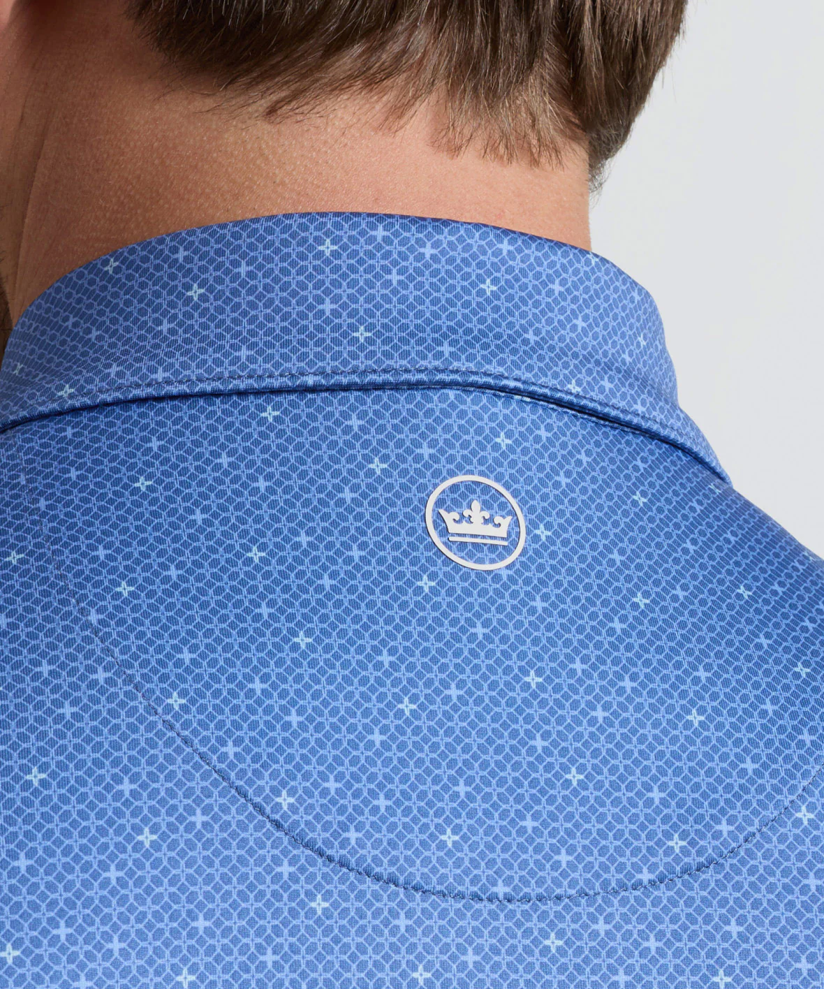 Peter Millar Barrier Print Short Sleeve Performance Polo - Image 9