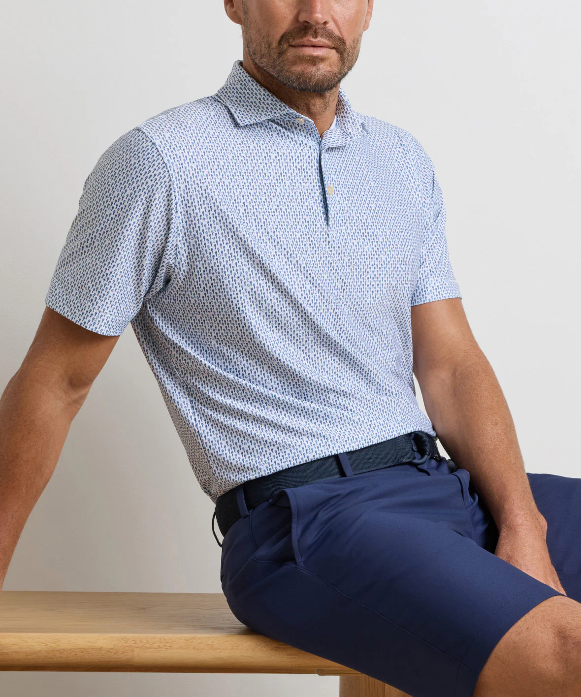 Peter Millar Casino Night Print Short Sleeve Performance Polo - Image 2