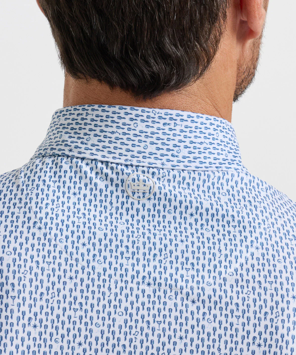Peter Millar Casino Night Print Short Sleeve Performance Polo - Image 4