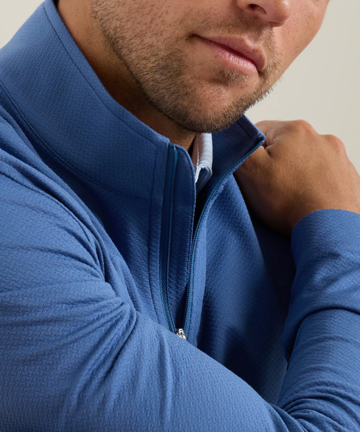 Peter Millar Perth Cross-Hatch Quarter-Zip Pullover - Image 17