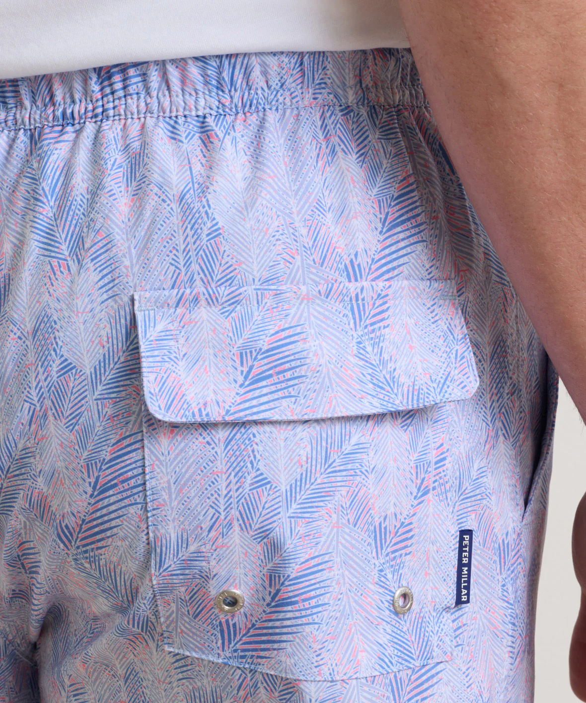 Peter Millar Sunset Palms Print Swim Trunk - Image 4