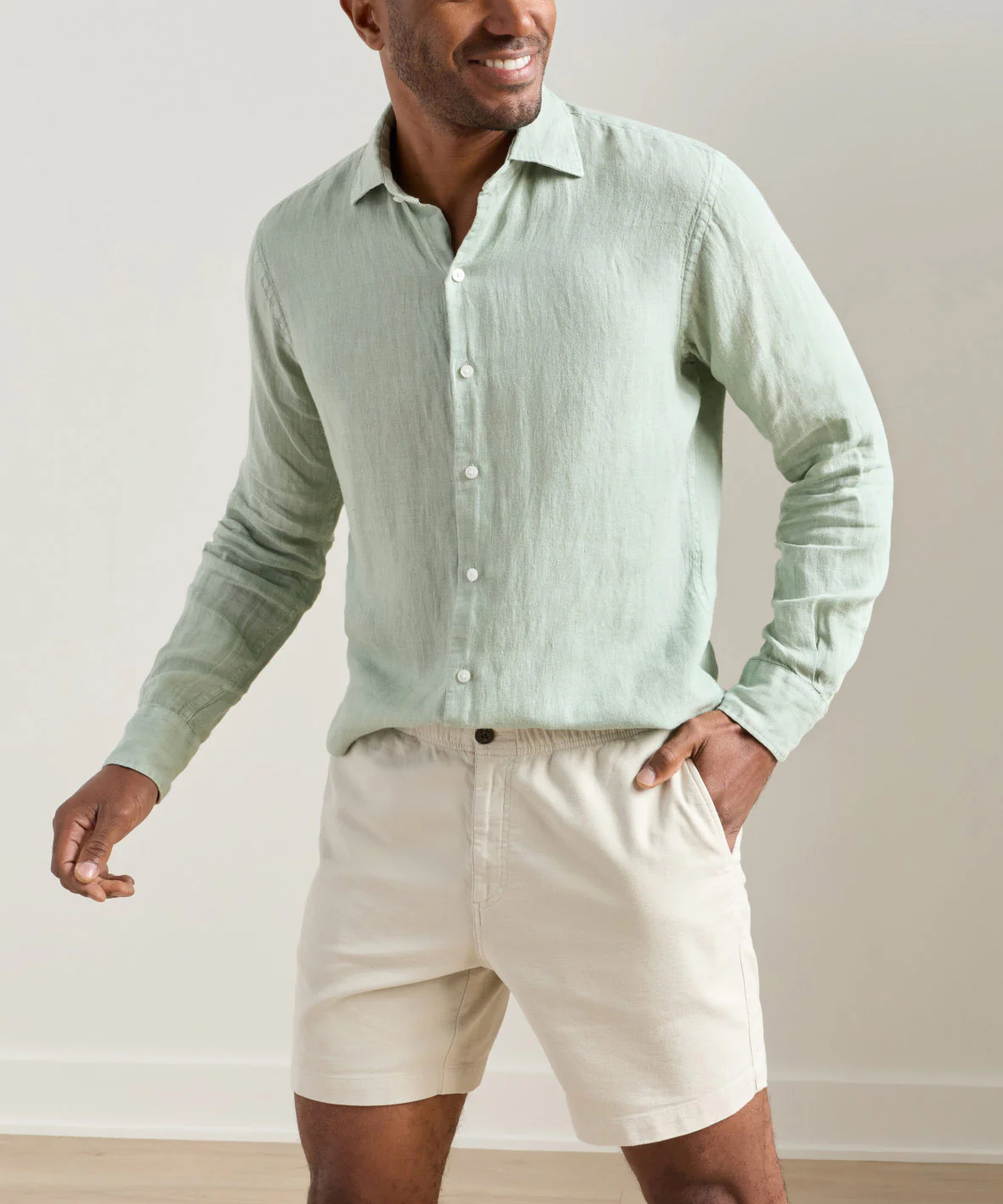 Peter Millar The Shoreside Long Sleeve Linen Sport Shirt - Image 10