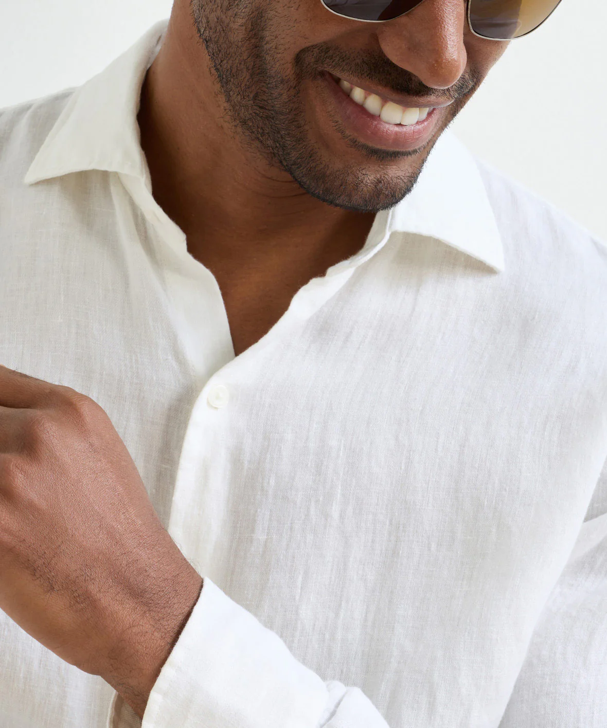 Peter Millar The Shoreside Long Sleeve Linen Sport Shirt - Image 4