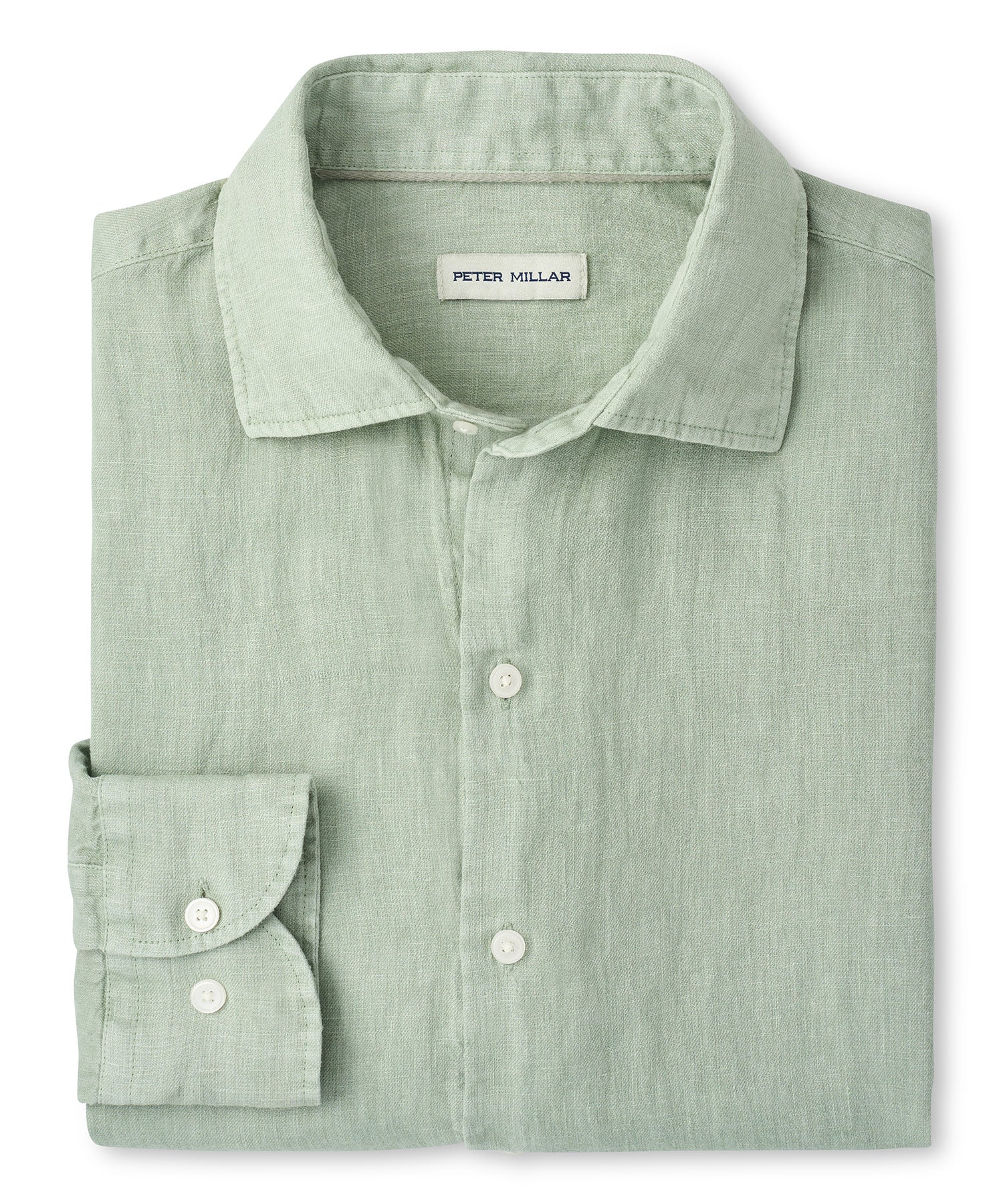 Peter Millar The Shoreside Long Sleeve Linen Sport Shirt - Image 9