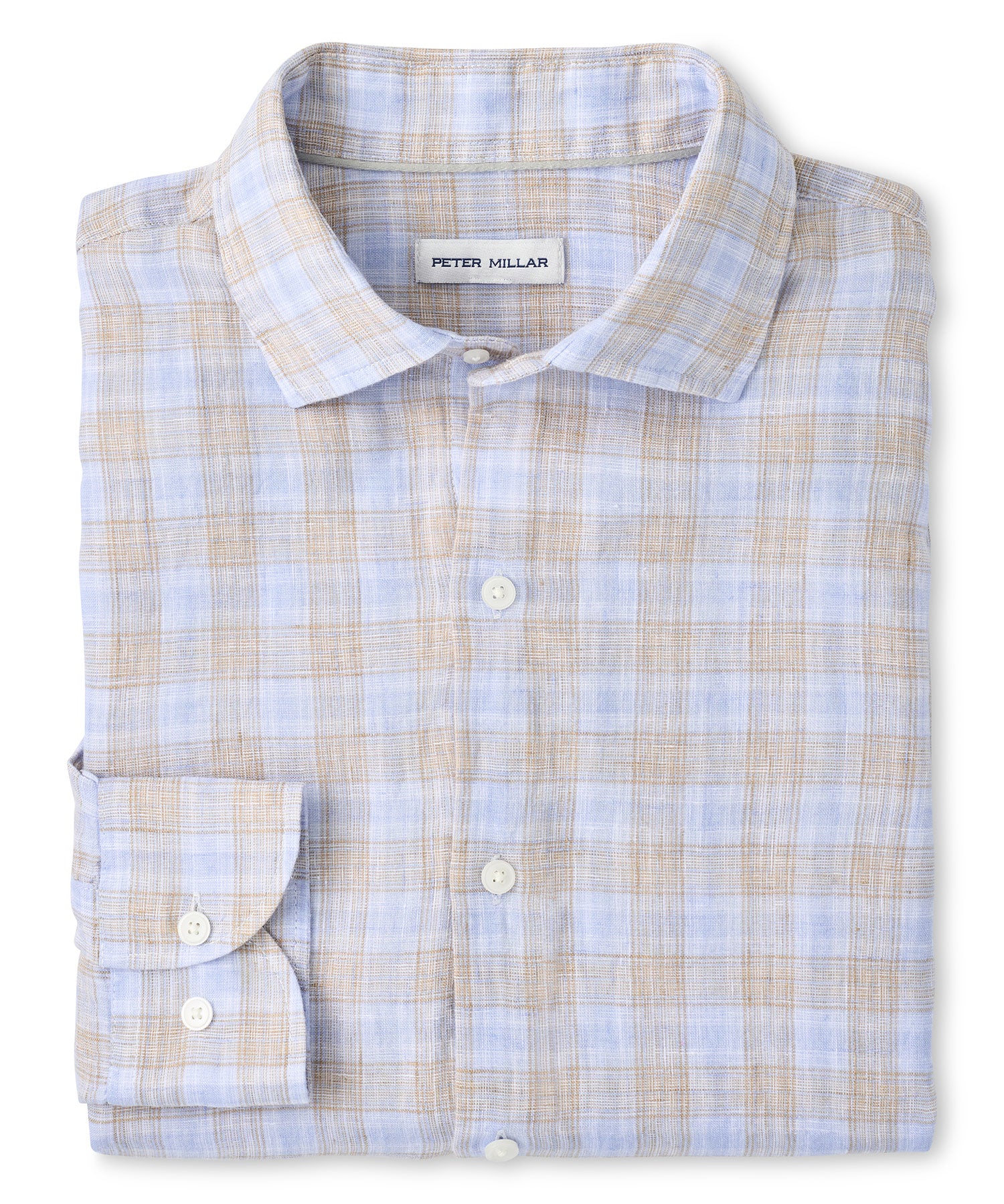 Peter Millar Milo Linen Long Sleeve Sport Shirt