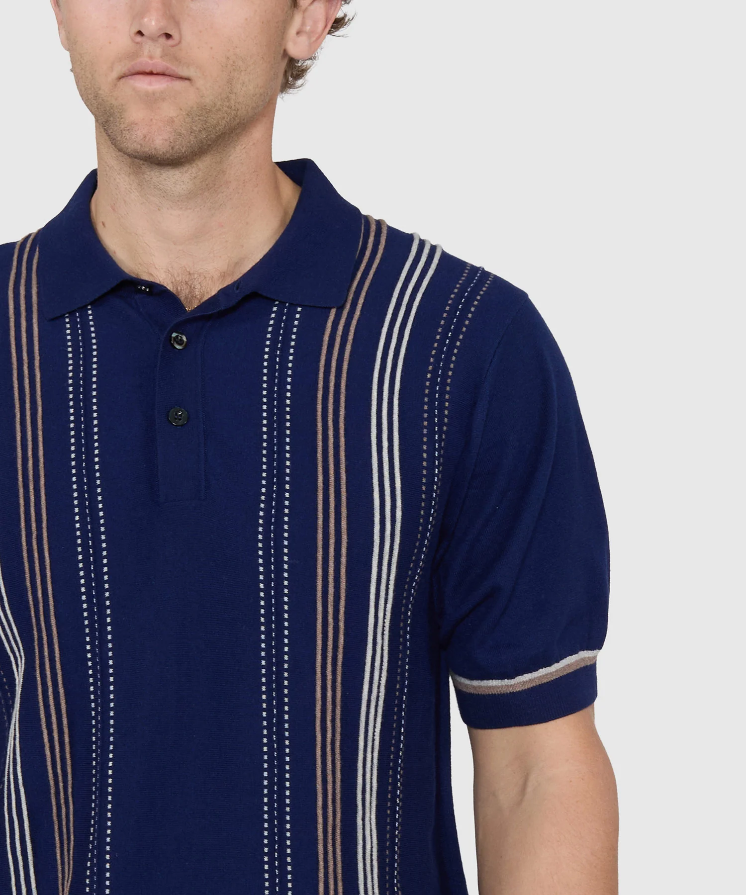 Westport Black Short Sleeve Cortina Retro Polo - Image 3