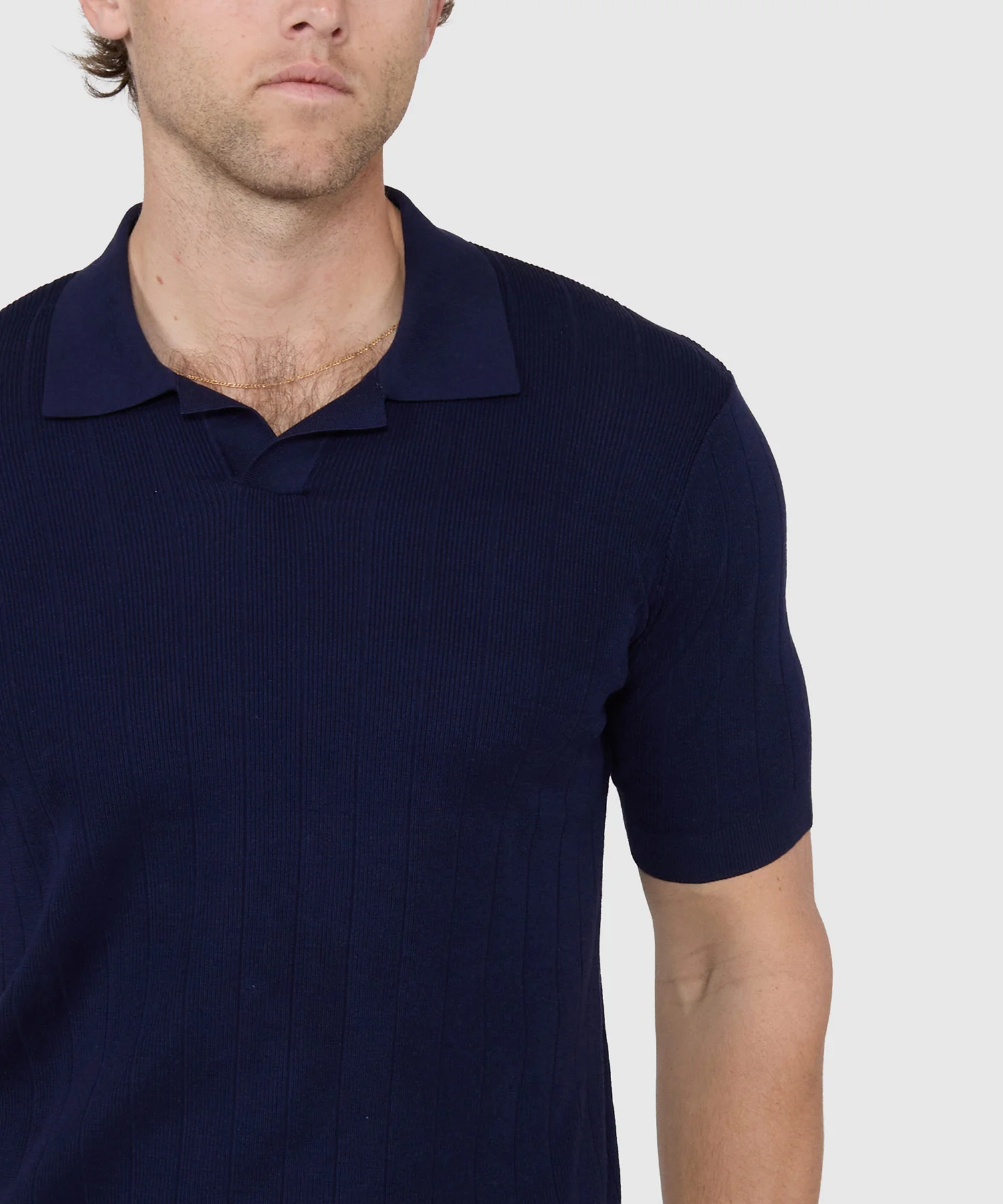 Westport Black Short Sleeve Portofino Johnny Collar Polo - Image 15