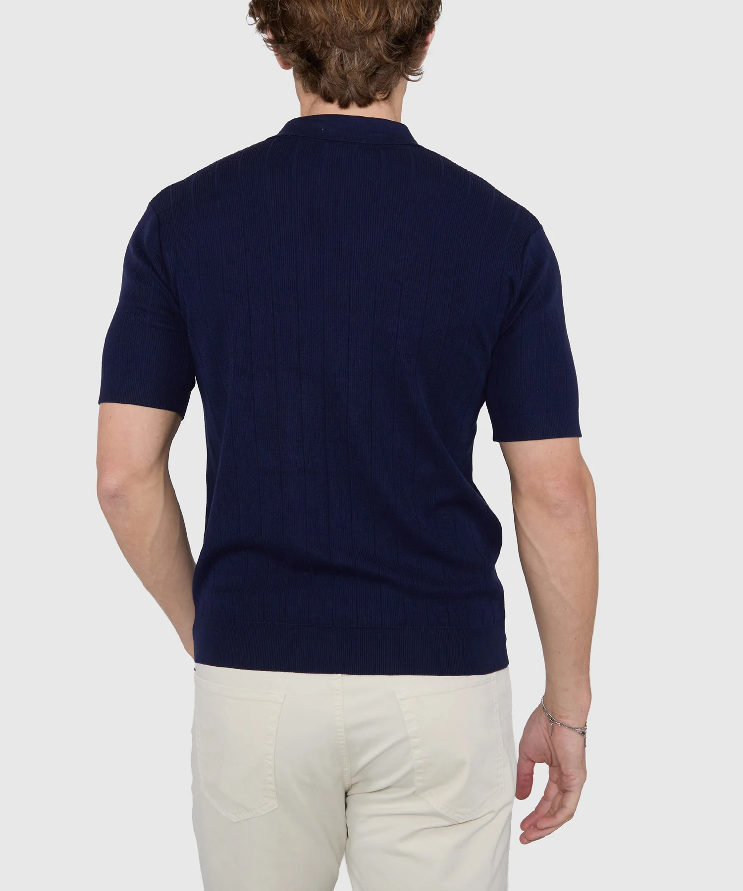 Westport Black Short Sleeve Portofino Johnny Collar Polo - Image 17